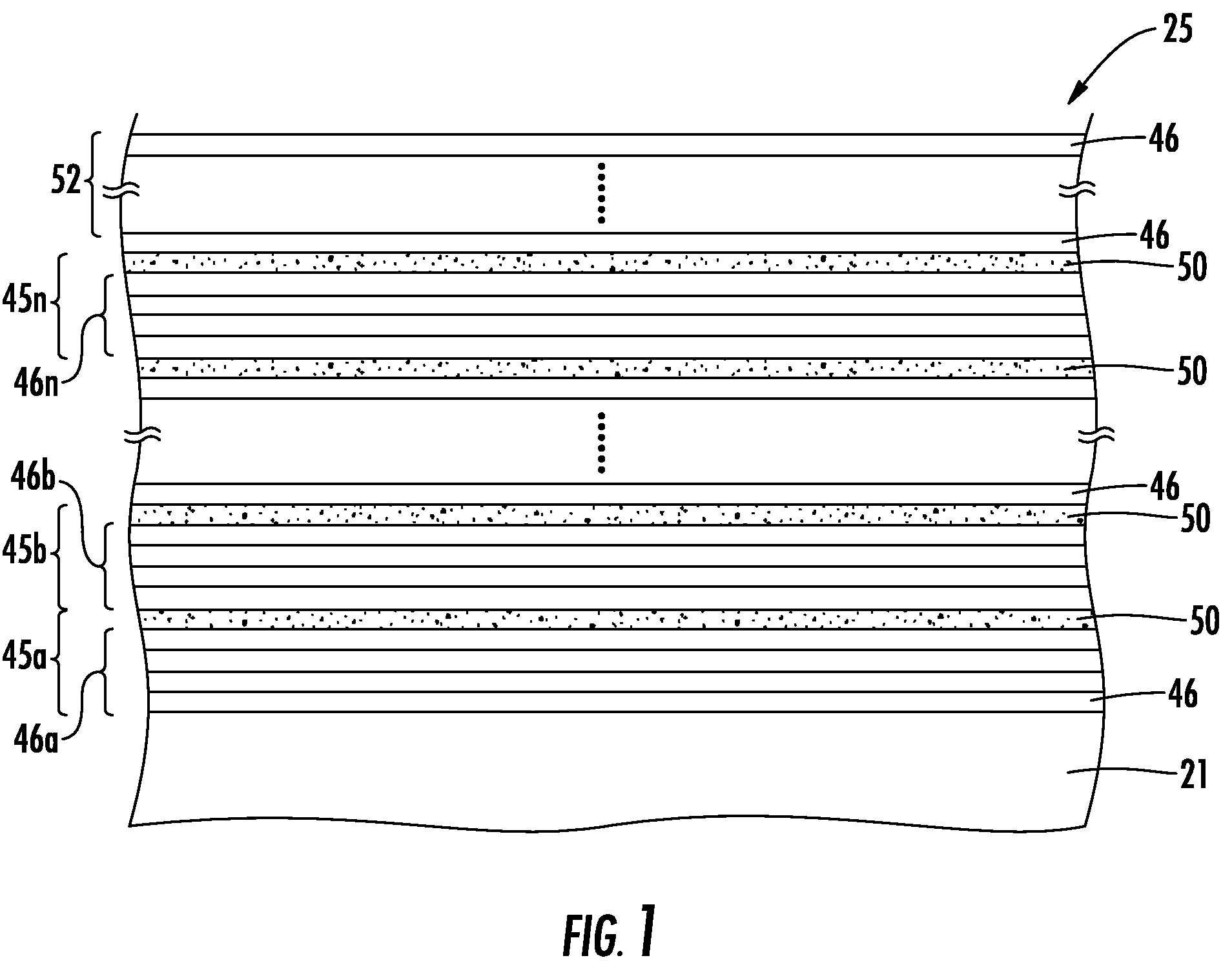 Patent US12315722 — Method for making a radio frequency silicon-on-insulator (RFSOI) wafer including a superlattice — Figure 1
