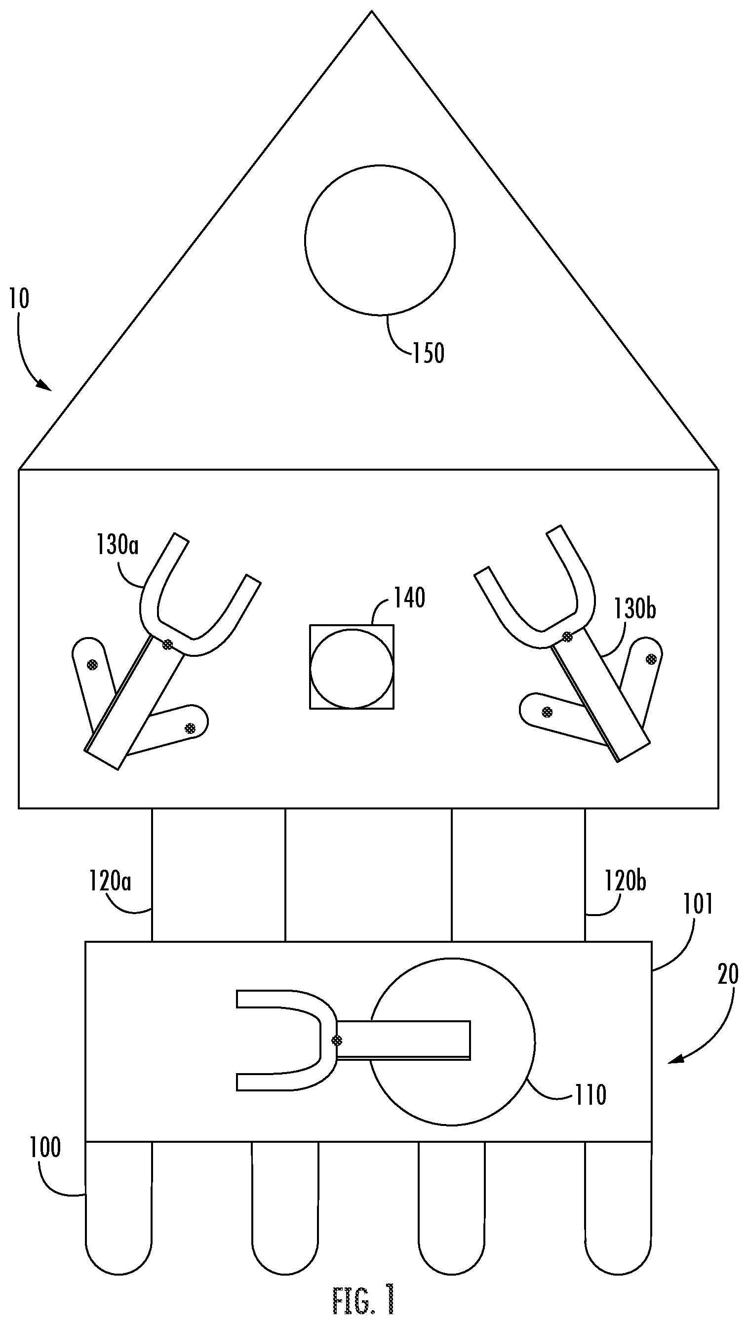 Patent US12315747 — Workpiece handling architecture for high workpiece throughput — Figure 1