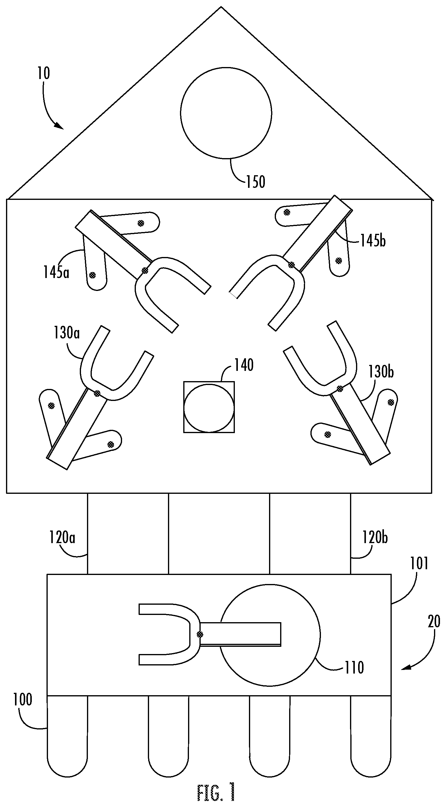Patent US12315748 — Workpiece handling architecture for high workpiece throughput — Figure 1