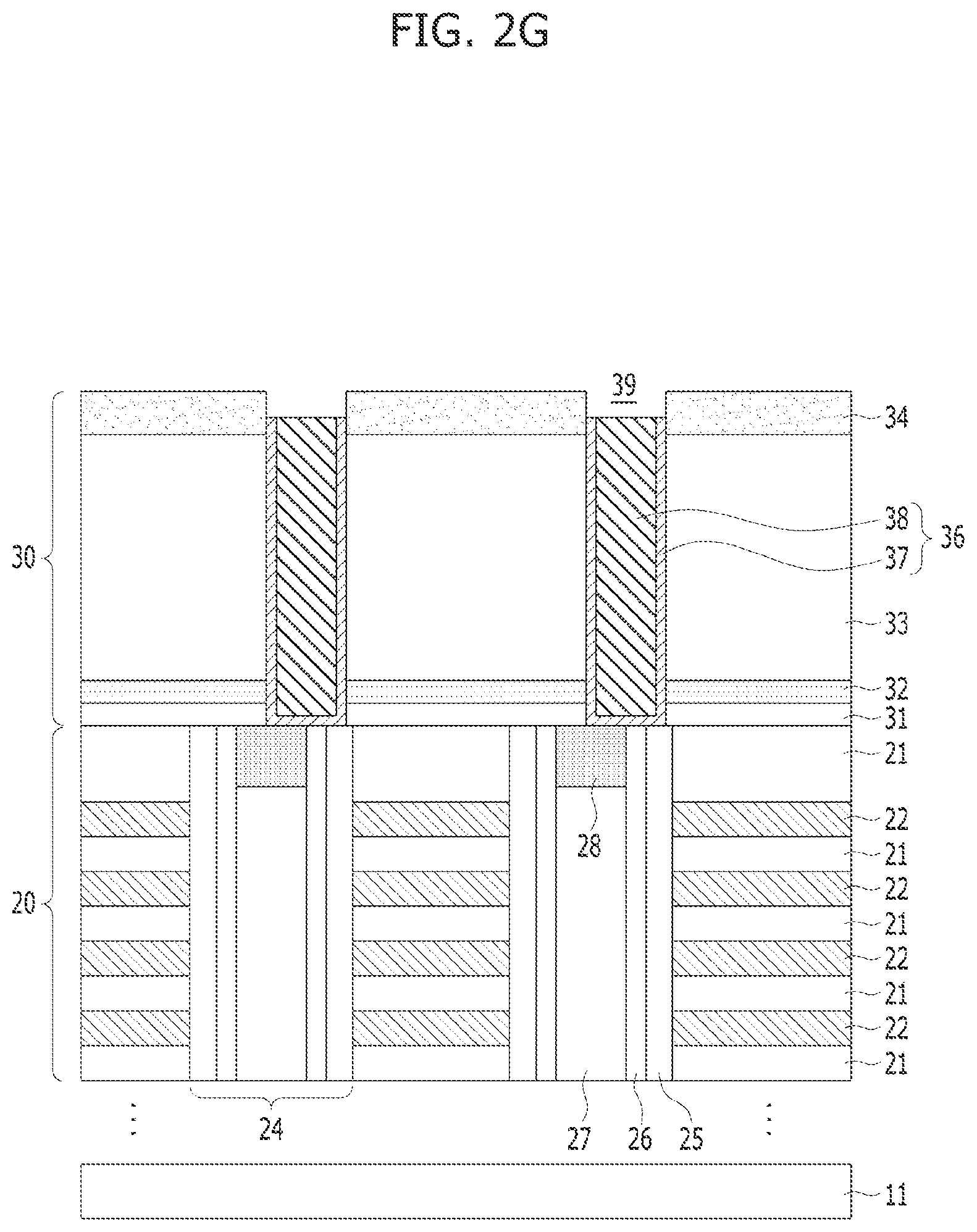Patent US12315766 Figure 8 – Semiconductor device including spacer layer contacting bit line bottom sidewalls