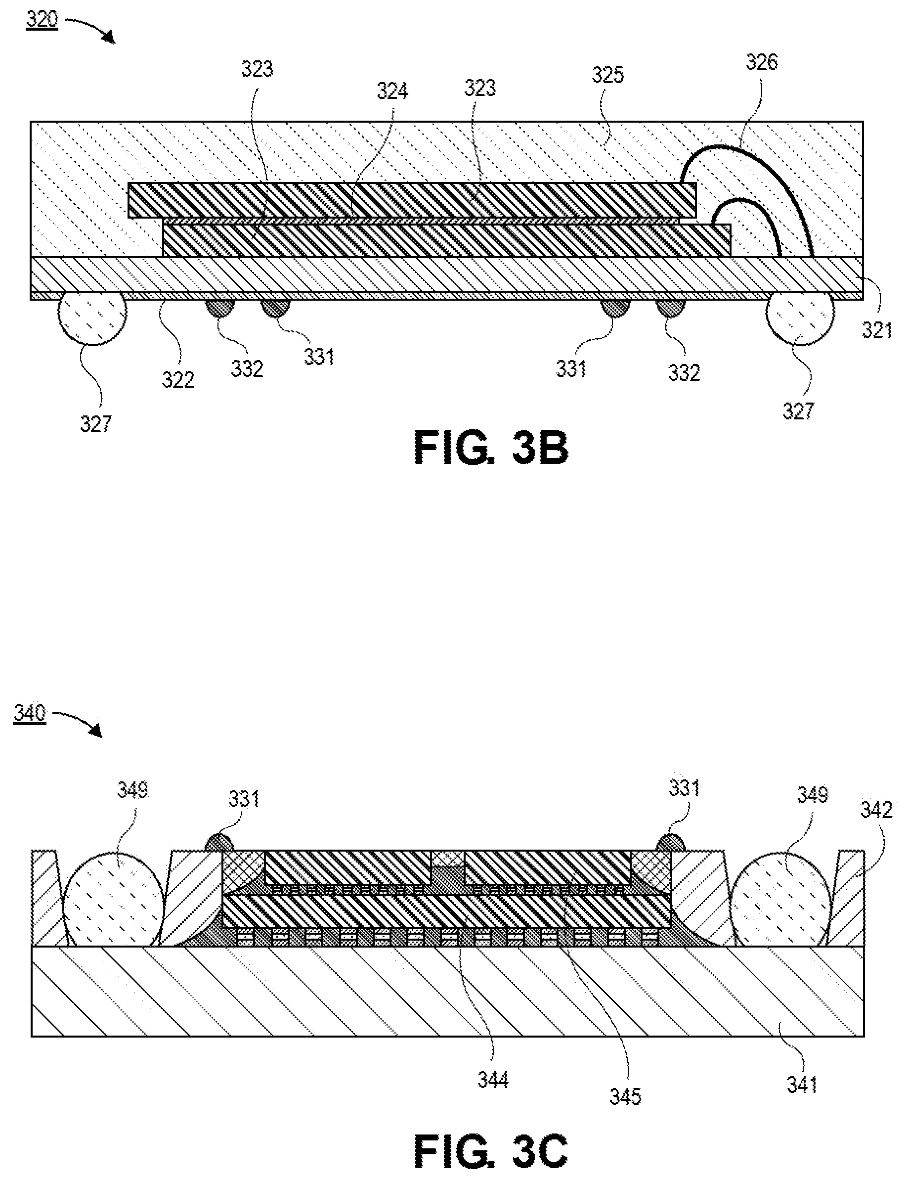 Patent US12315777 Figure 6 – Microelectronics package comprising a package-on-package (POP) architecture with inkjet barrier material for controlling bondline thickness and POP adhesive keep out zone
