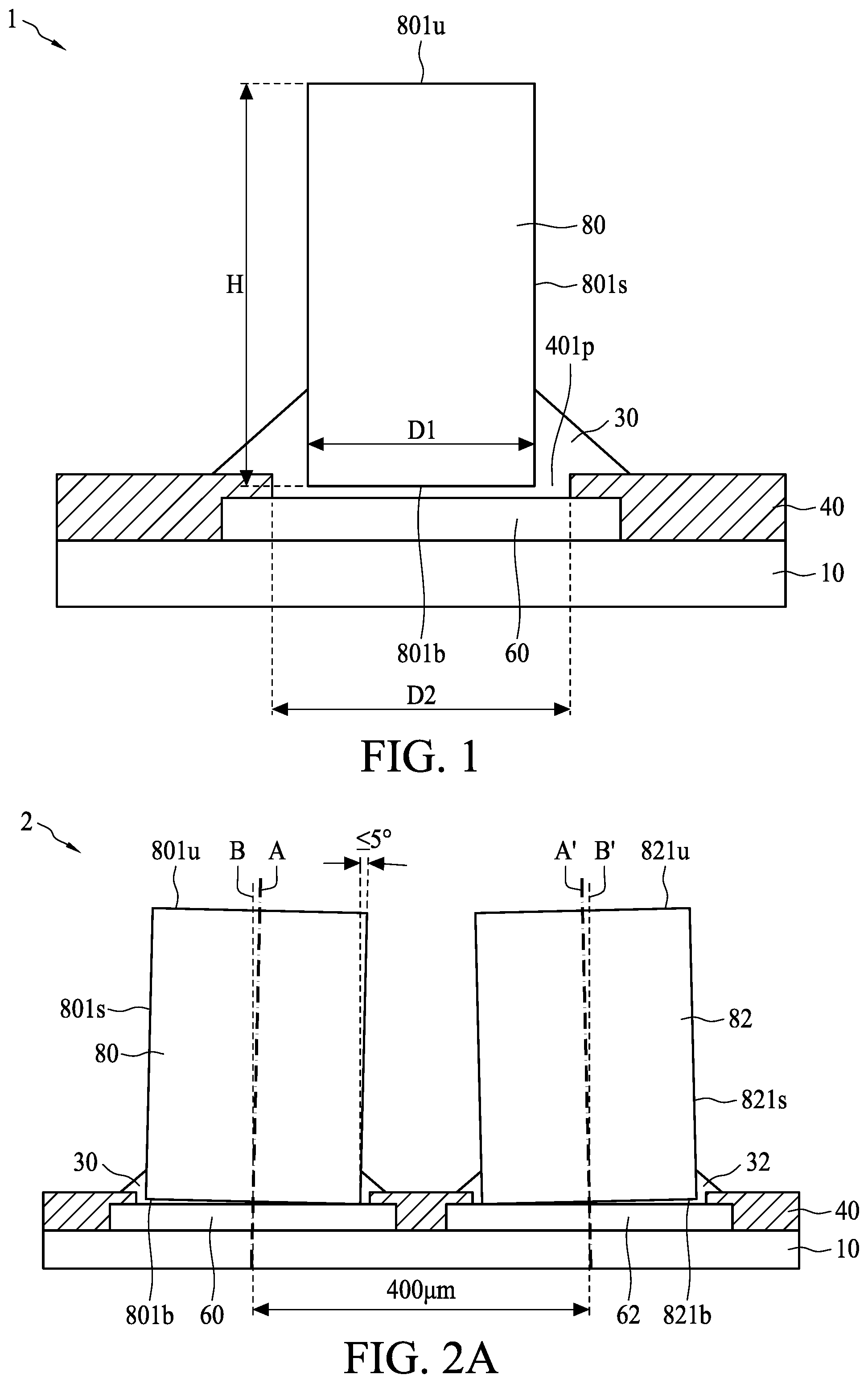 Patent US12315785 Figure 1 – Semiconductor device package