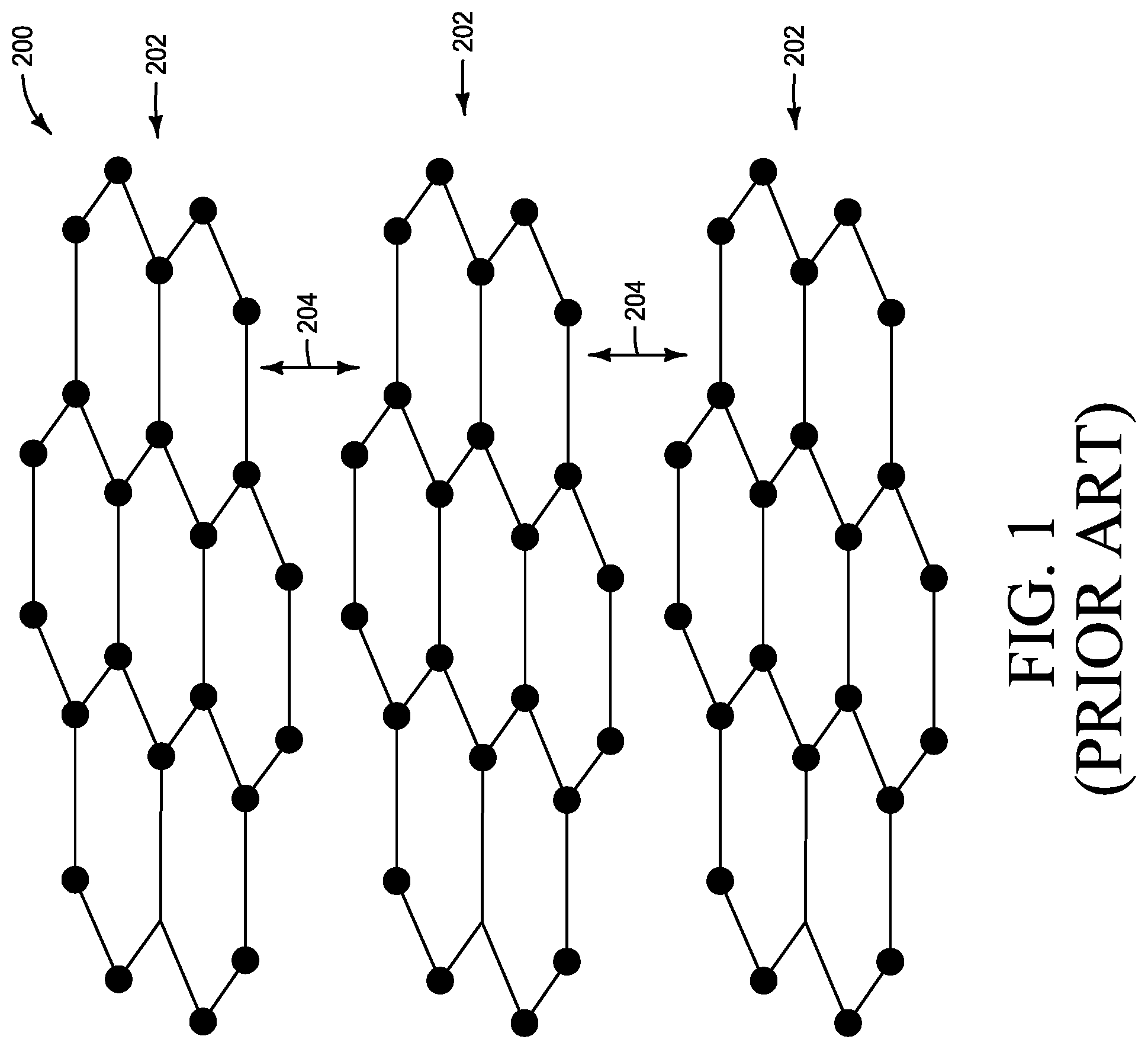 Patent US12315810 Figure 1 – Integrated assemblies having graphene-containing-structures