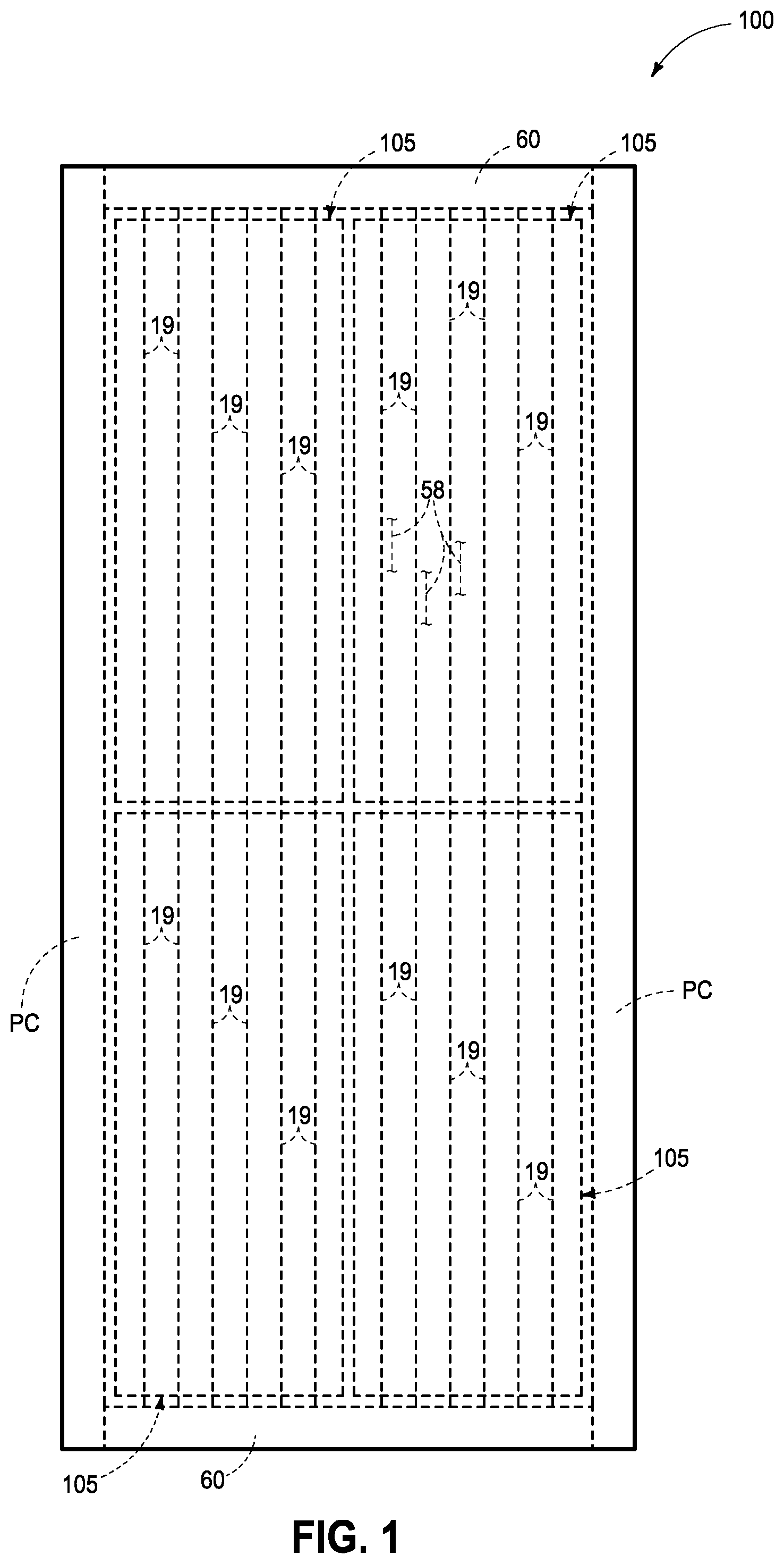 Patent US12315813 — Memory arrays comprising strings of memory cells and methods used in forming a memory array comprising strings of memory cells — Figure 1