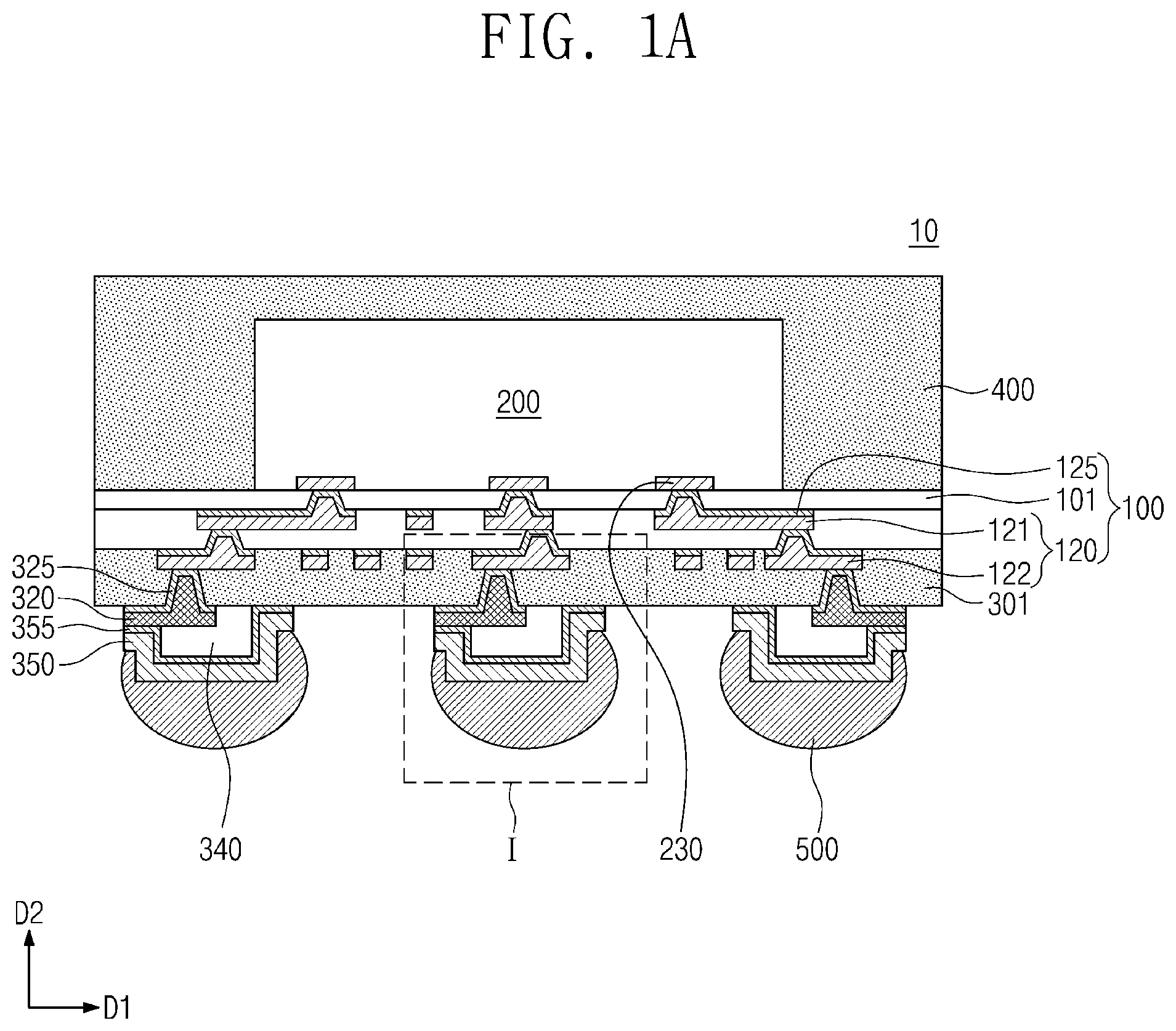 Patent US12315824 — Semiconductor package — Figure 1