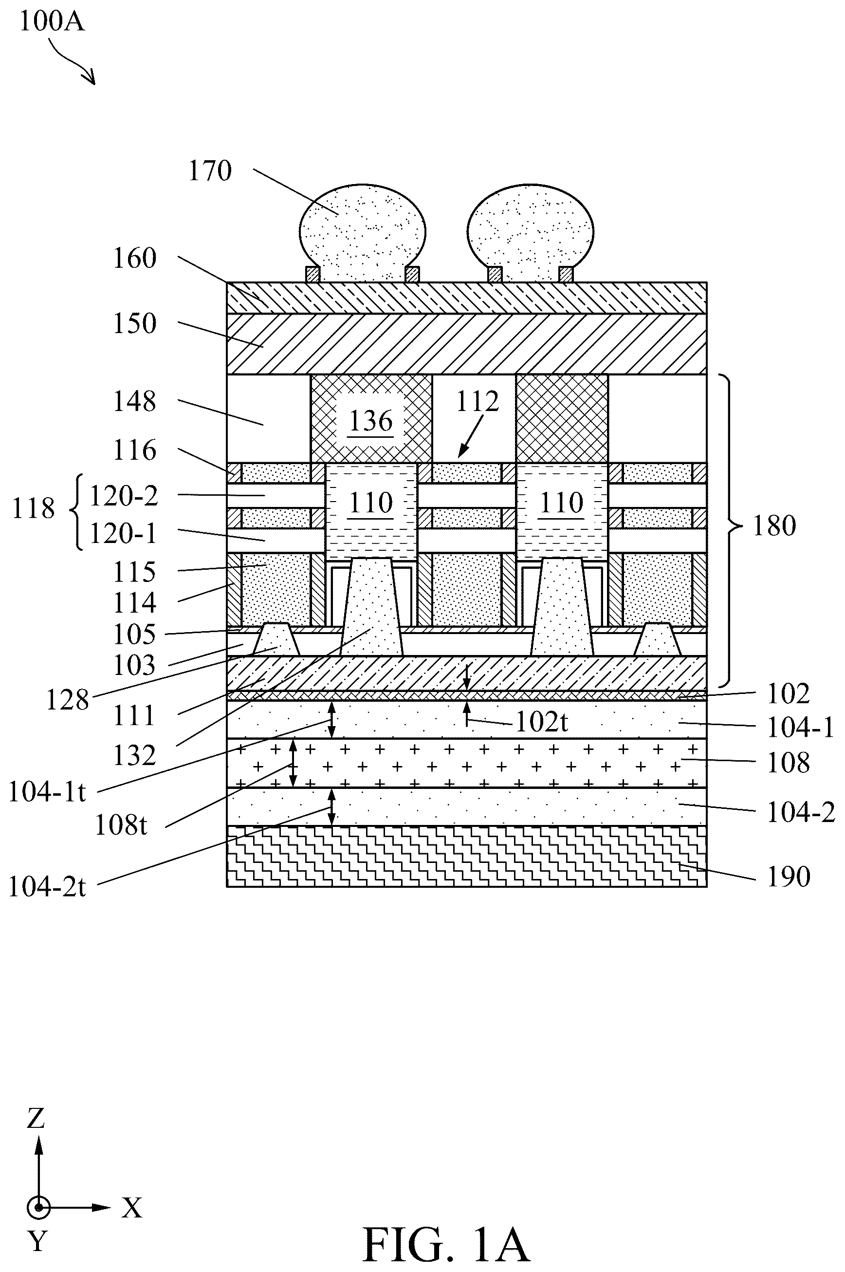 Patent US12315837 — Storage layers for wafer bonding — Figure 1