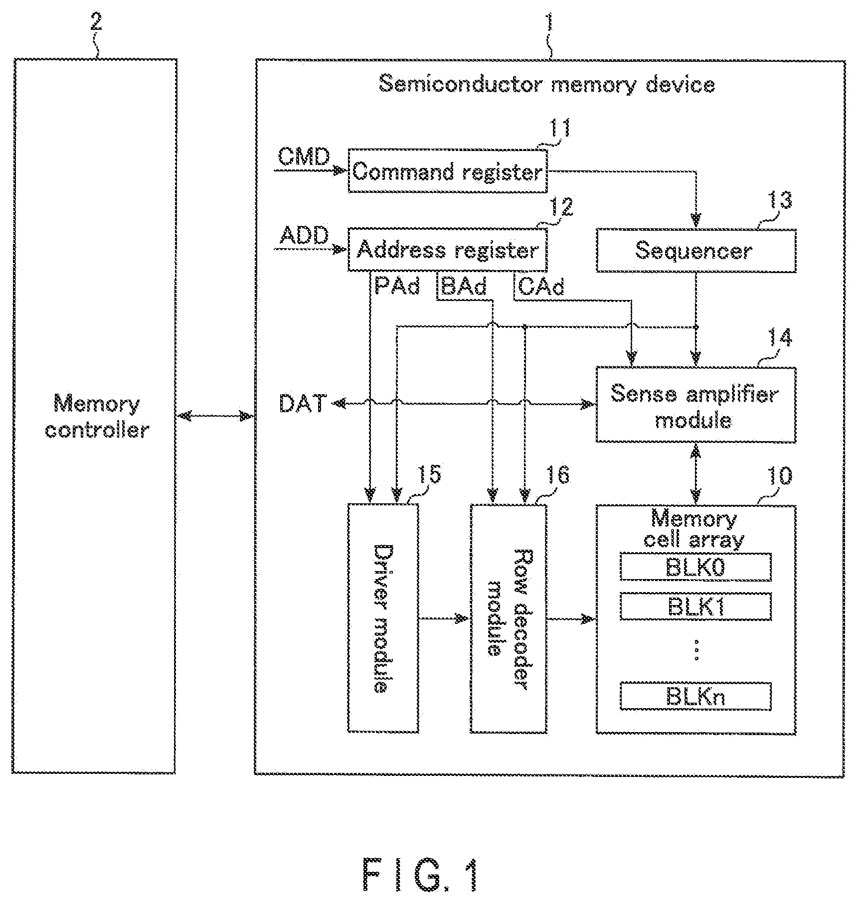 Patent US12315859 — Semiconductor memory device — Figure 1
