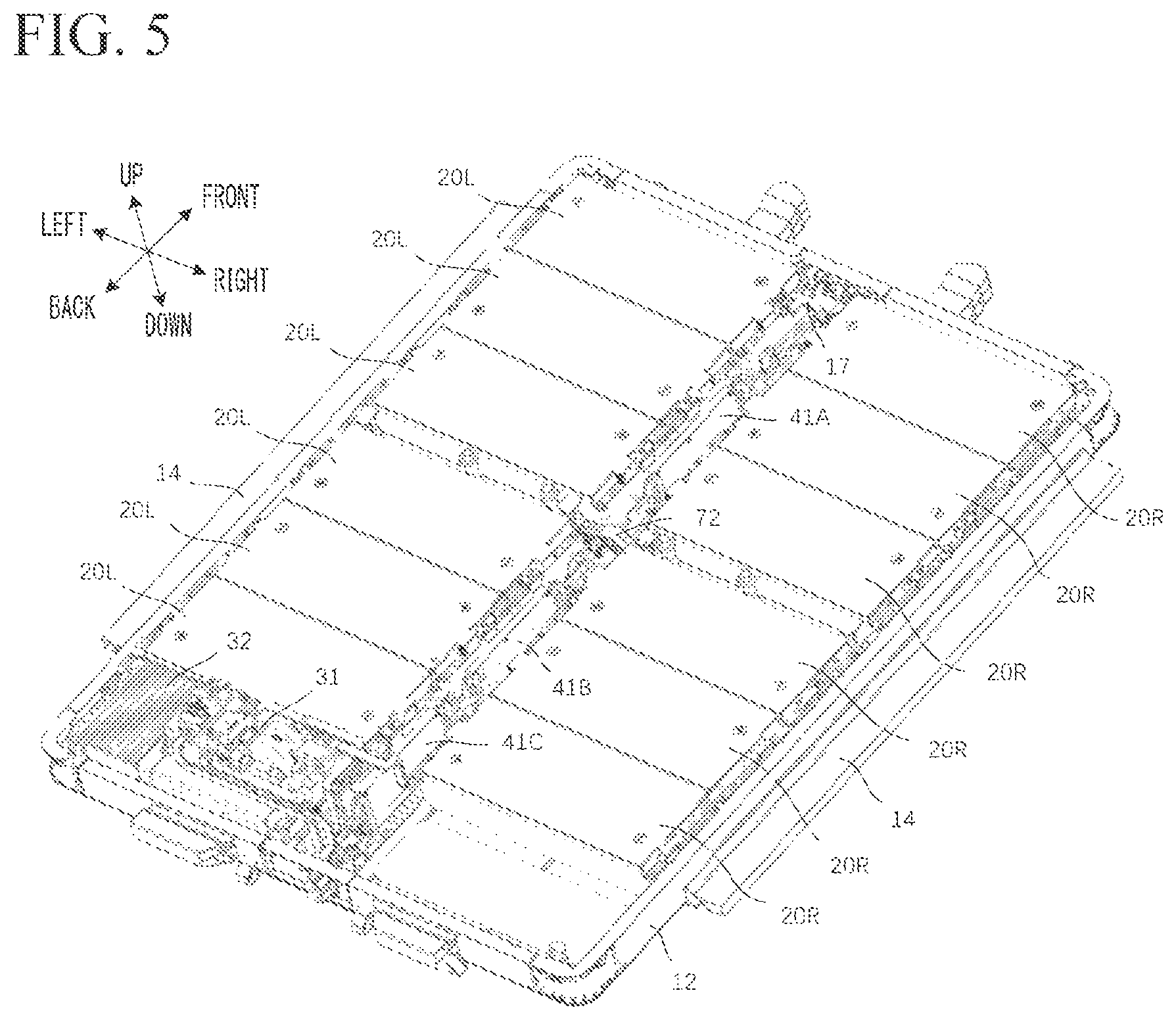 Patent US12315905 Figure 5 – Battery pack and vehicle