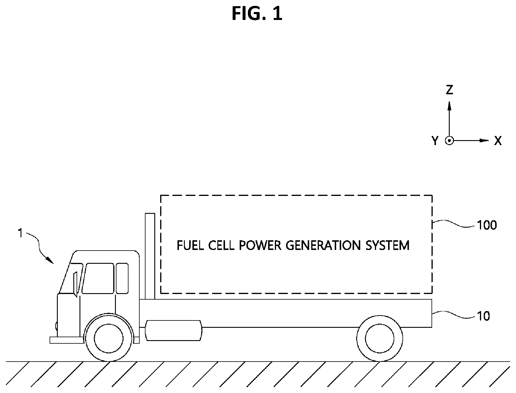Patent US12315970 — Fuel cell power generation system — Figure 1