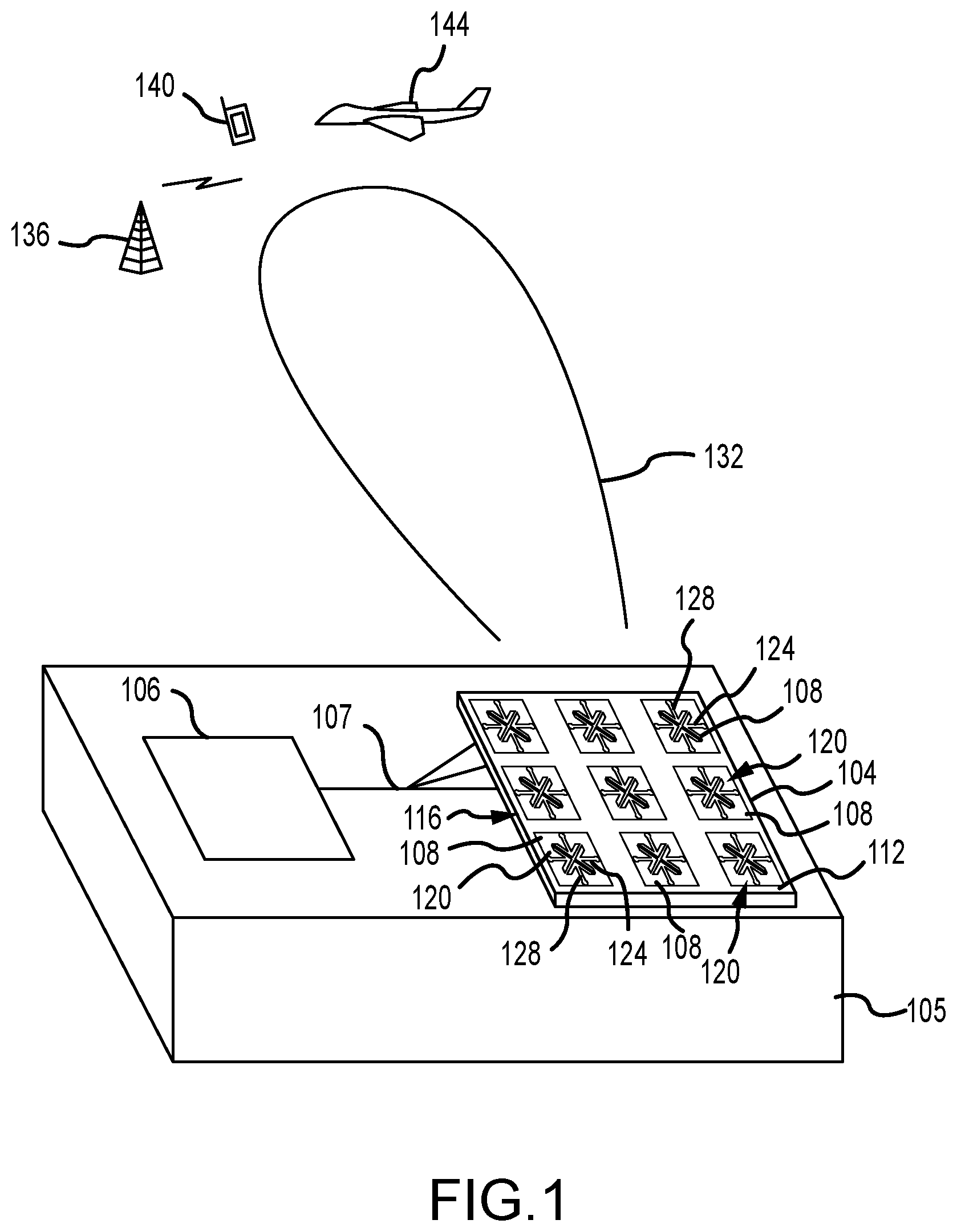 Patent US12316013 — Ultra-broadband current sheet array — Figure 1