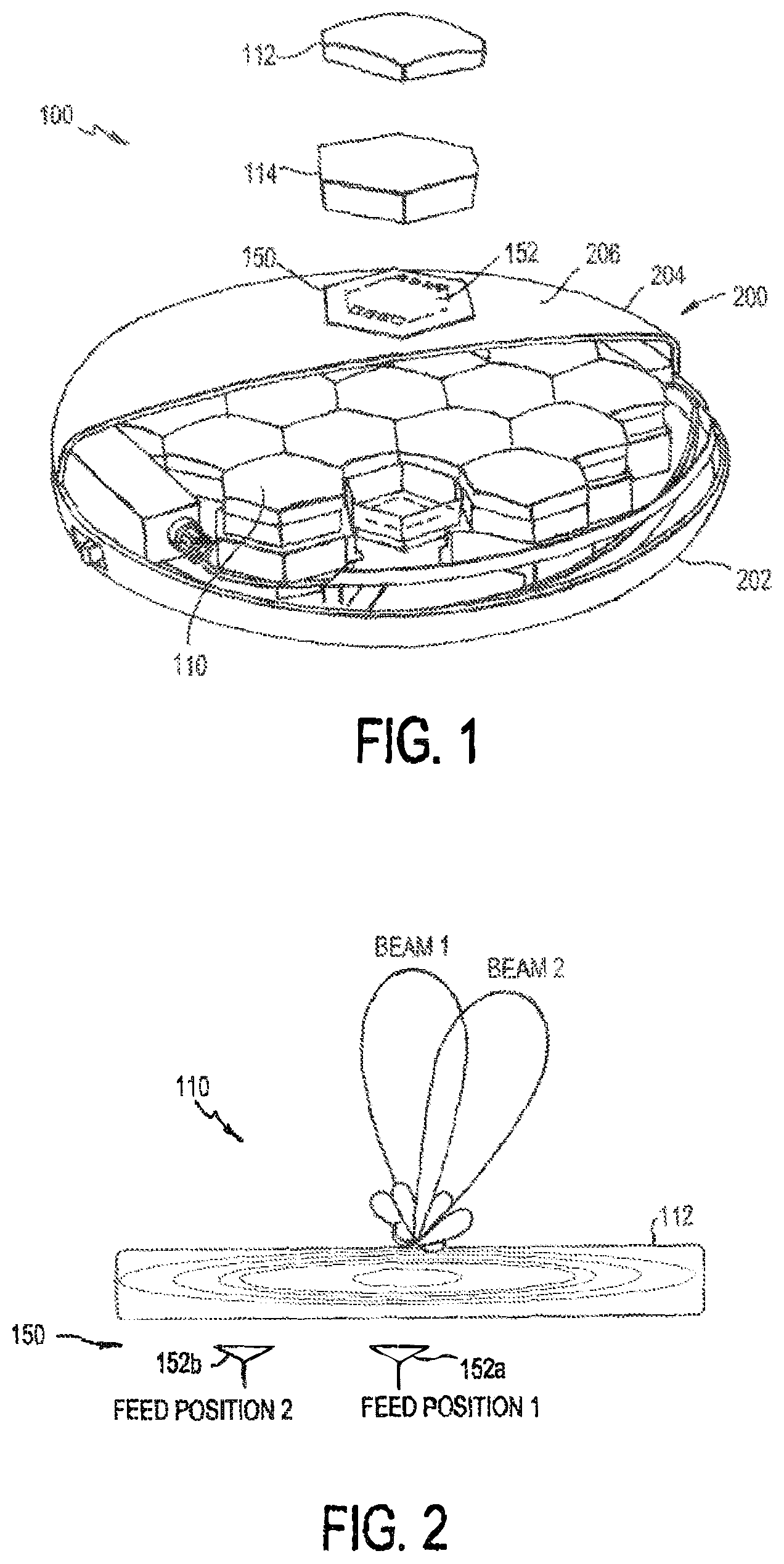 Patent US12316016 — Multi-band lens antenna system — Figure 1