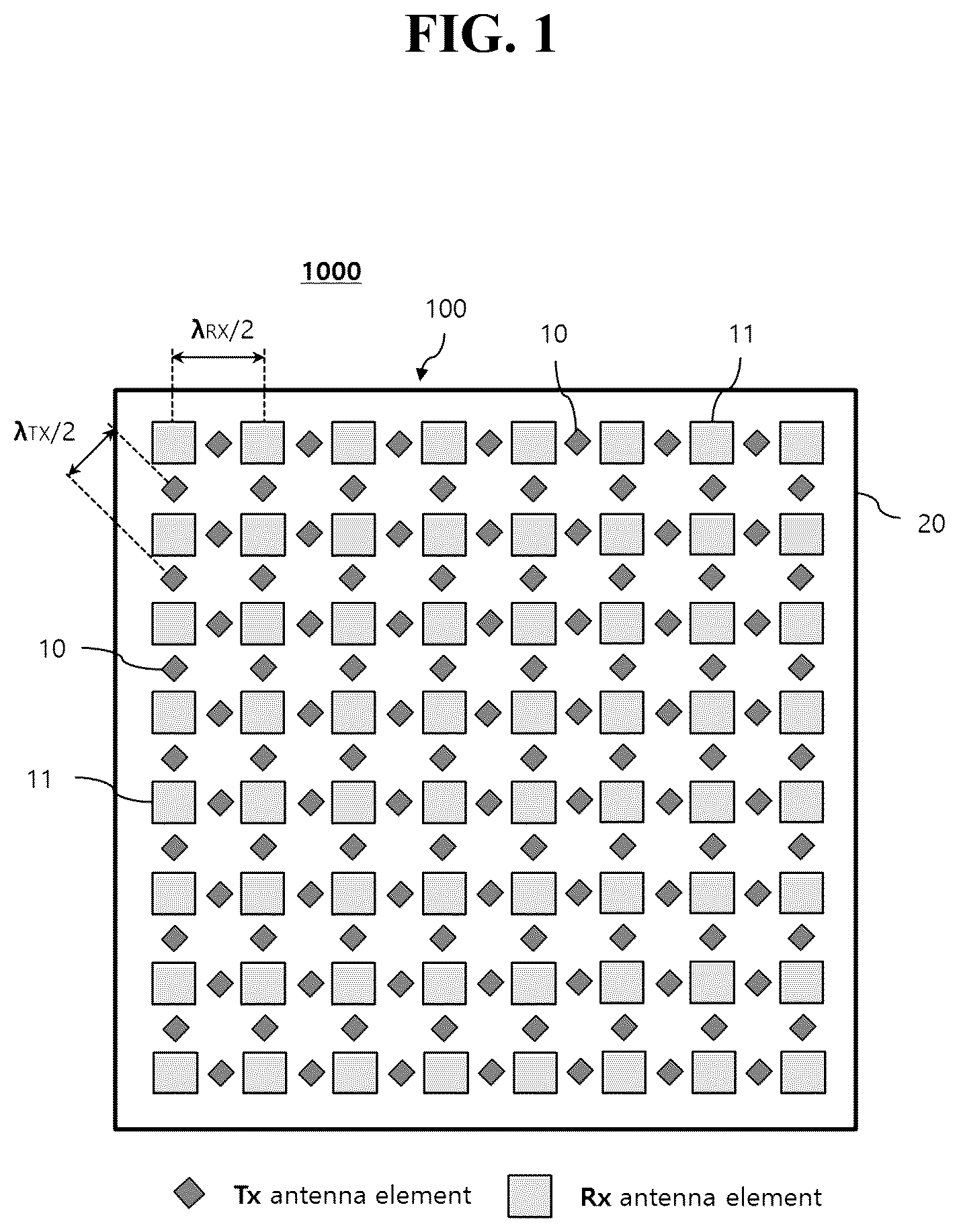 Patent US12316020 — Active phased array antenna — Figure 1