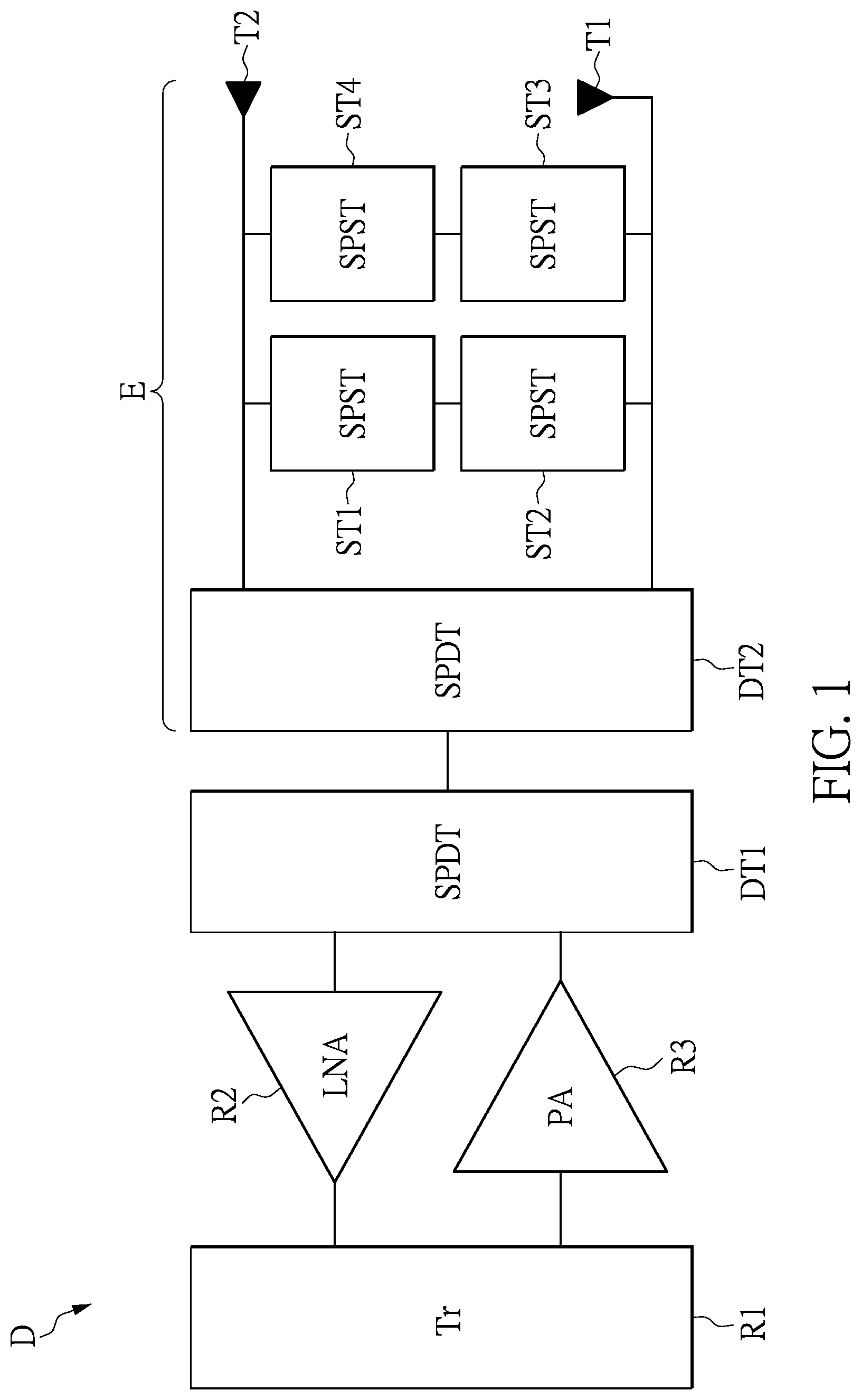 Patent US12316026 — Wireless communication device and antenna matching circuit — Figure 1