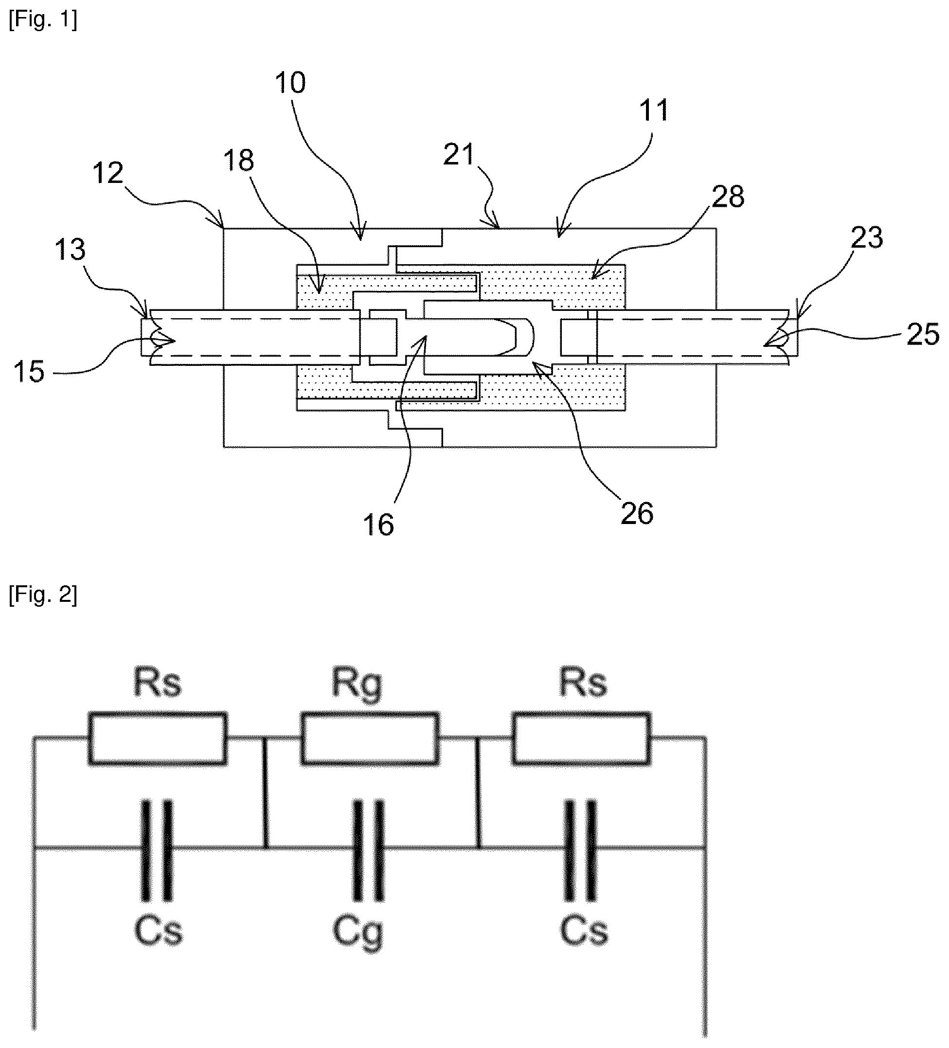 Patent US12316045 — High-voltage electrical connector with limited risk of high-frequency AC electric arcs — Figure 1