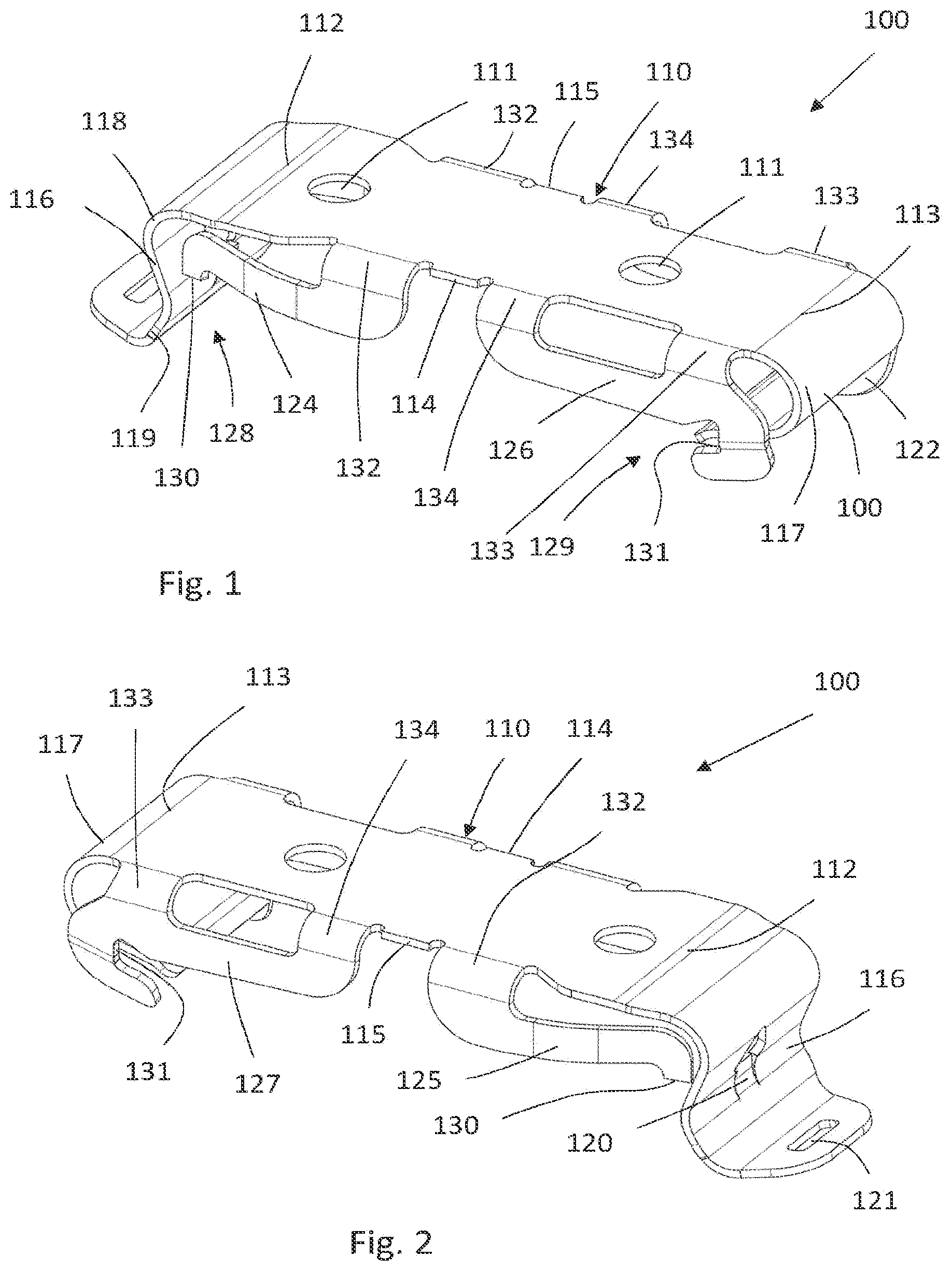 Patent US12316062 — Connecting apparatus and also assembly and electronic device — Figure 1