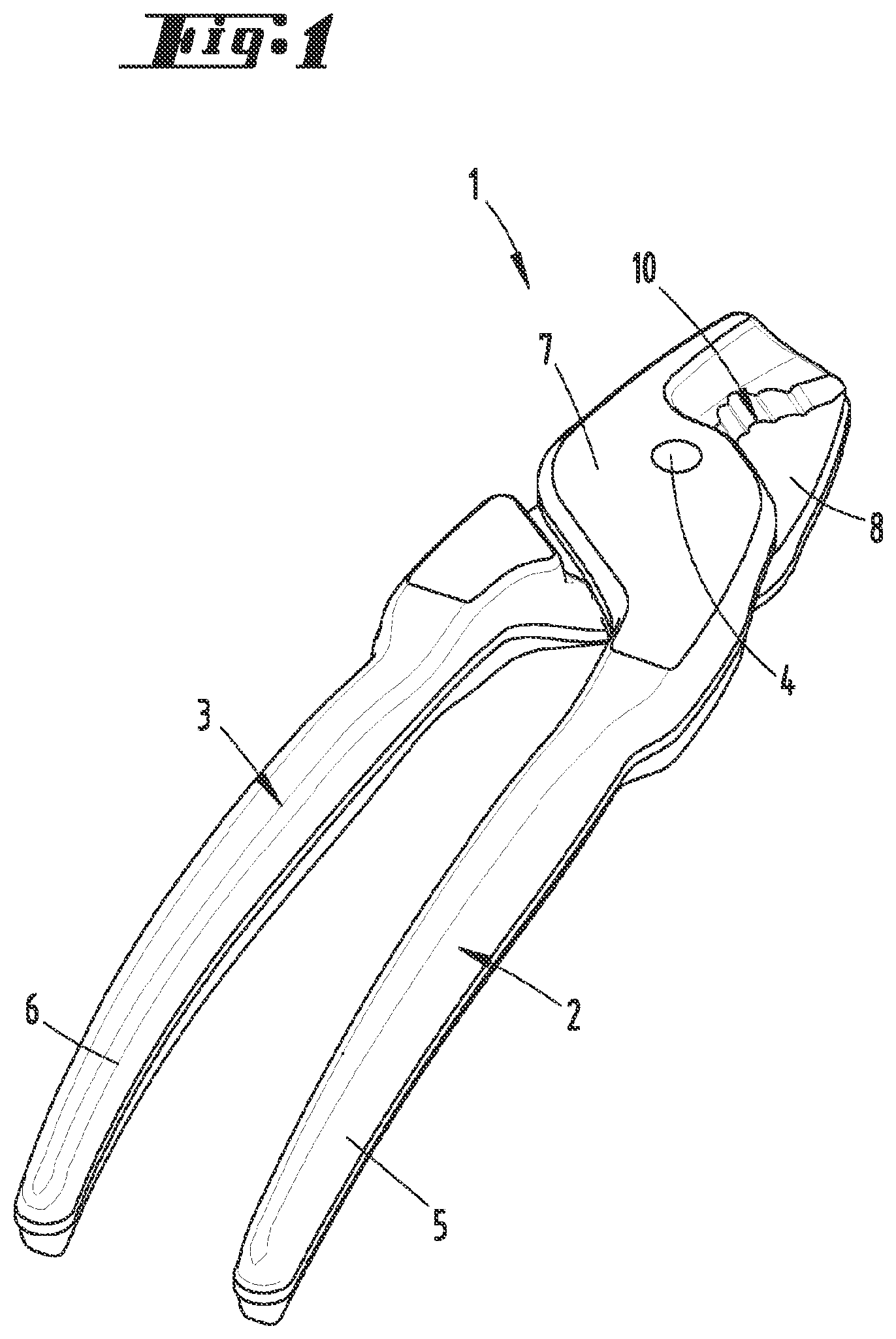 Patent US12316080 — Pliers-type cutting tool — Figure 1