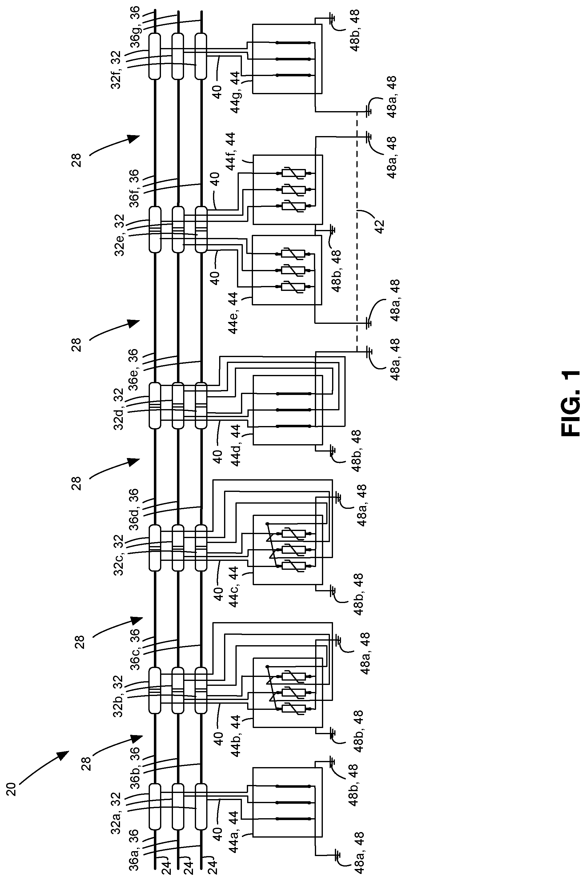 Patent US12316087 Figure 1 – Sheath-bonding link box