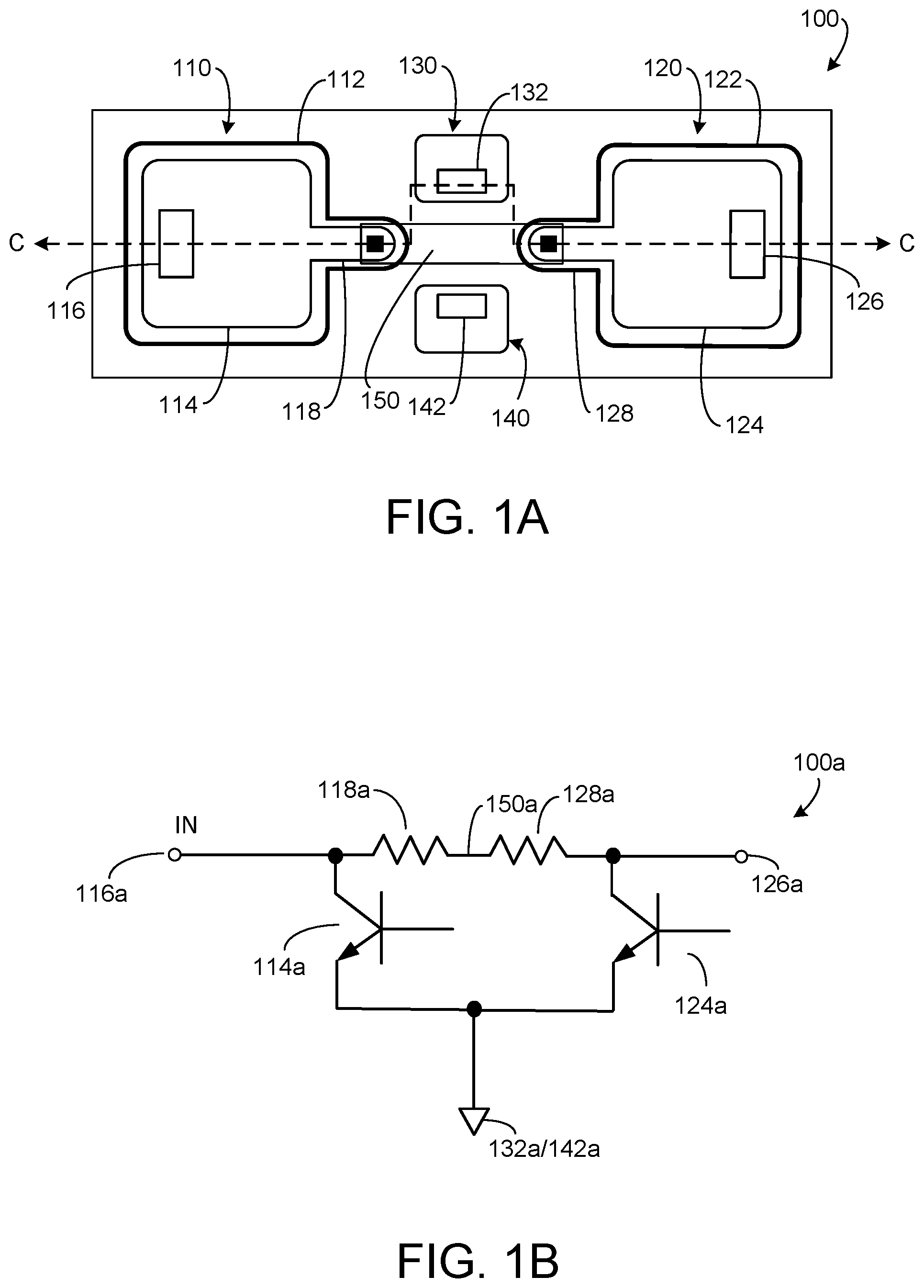 Patent US12316105 — Interference filter and electrostatic discharge / electrical surge protection circuit and device — Figure 1
