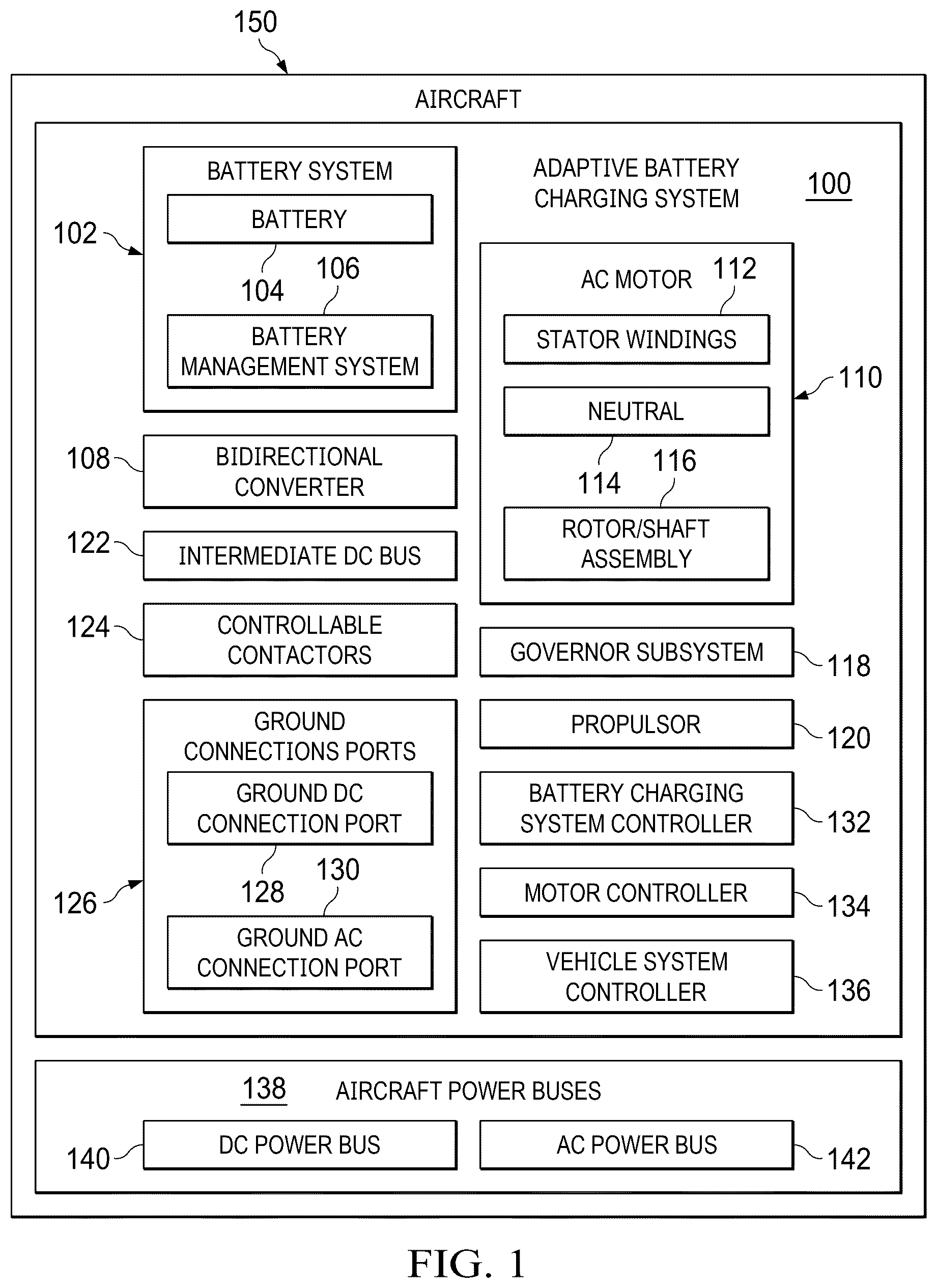 Patent US12316152 — Adaptive battery charging system and method — Figure 1
