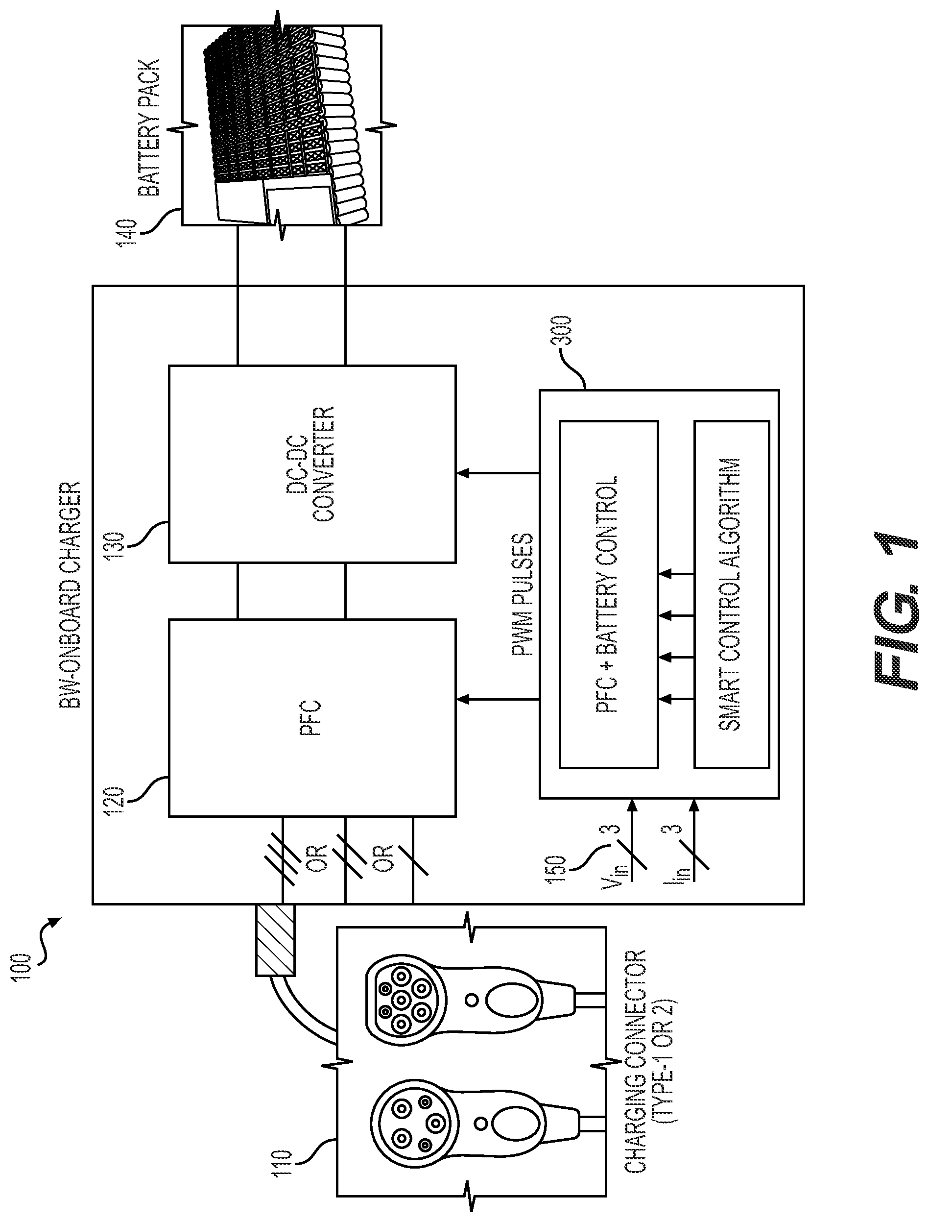 Patent US12316155 — Systems and methods for configurable DC-DC converter and battery charger — Figure 1
