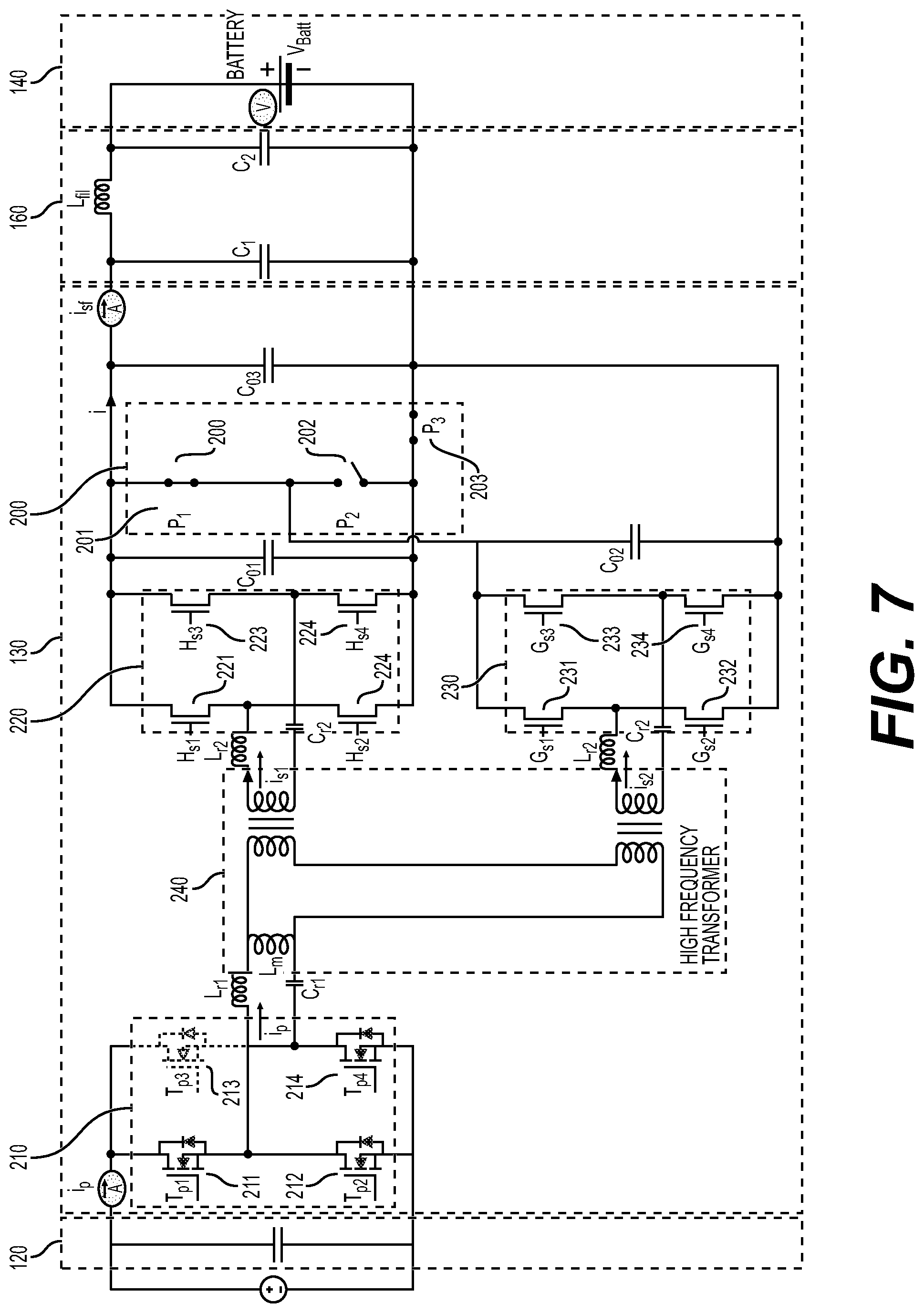Patent US12316155 Figure 8 – Systems and methods for configurable DC-DC converter and battery charger