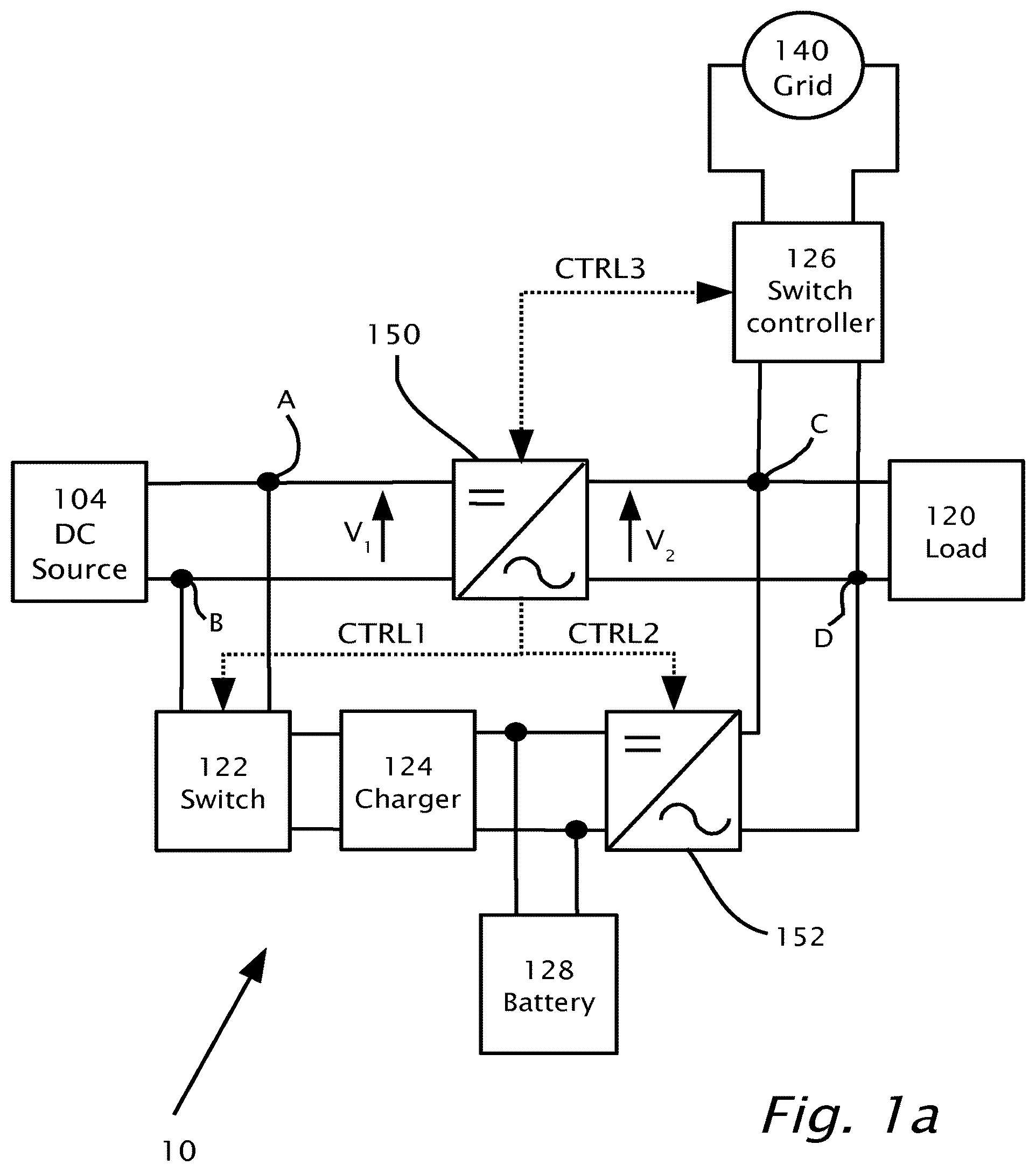 Patent US12316158 Figure 1 – Dual use photovoltaic system