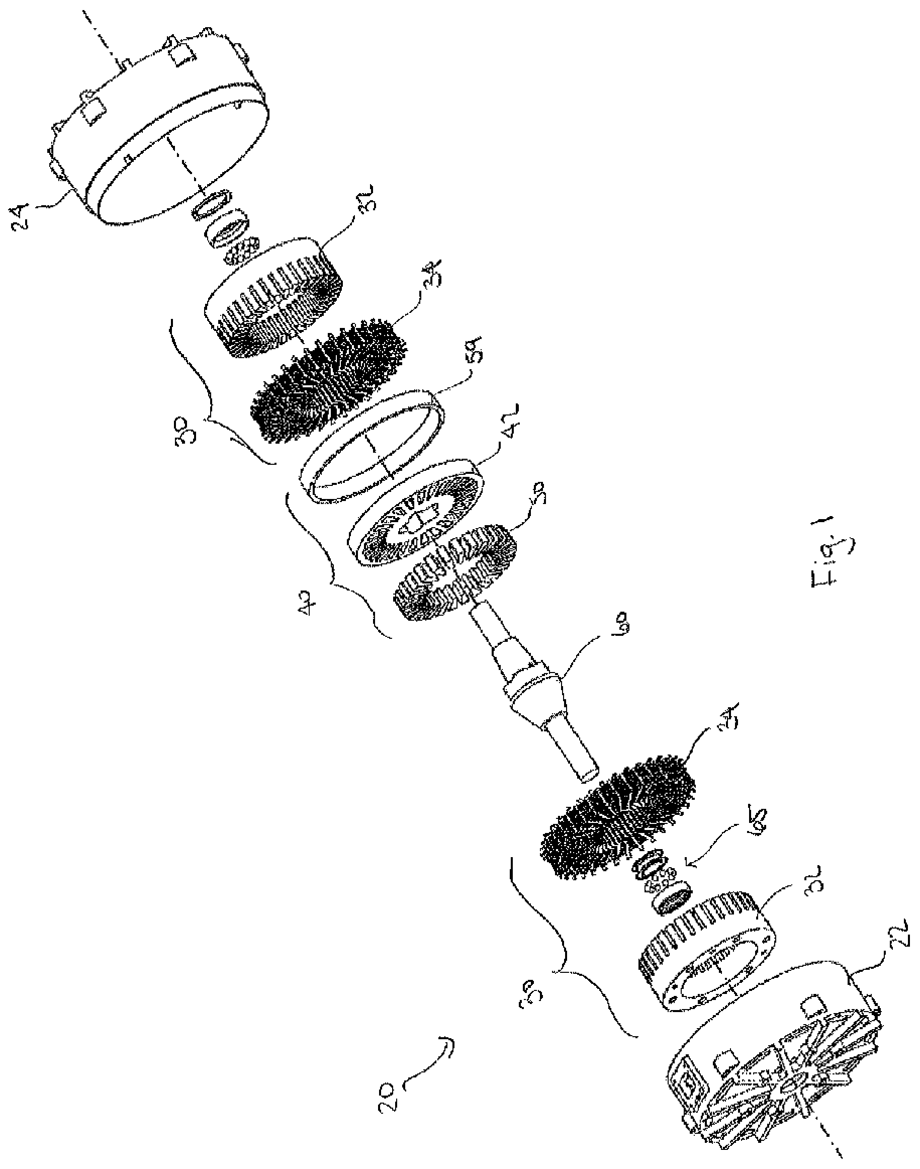 Patent US12316161 — Soft magnetic composite fixation within metal powder copper rotor — Figure 1