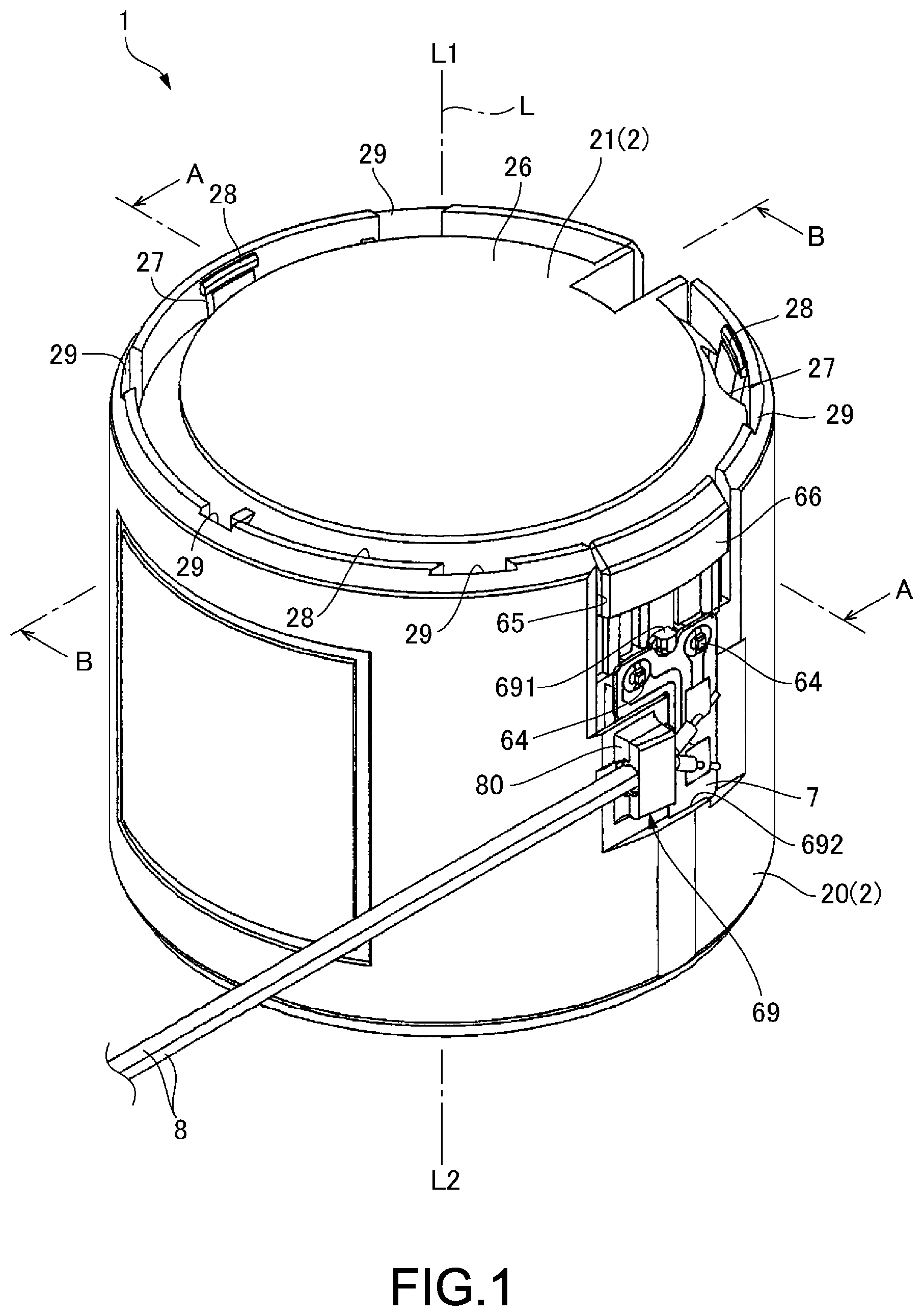 Patent US12316185 — Actuator — Figure 1