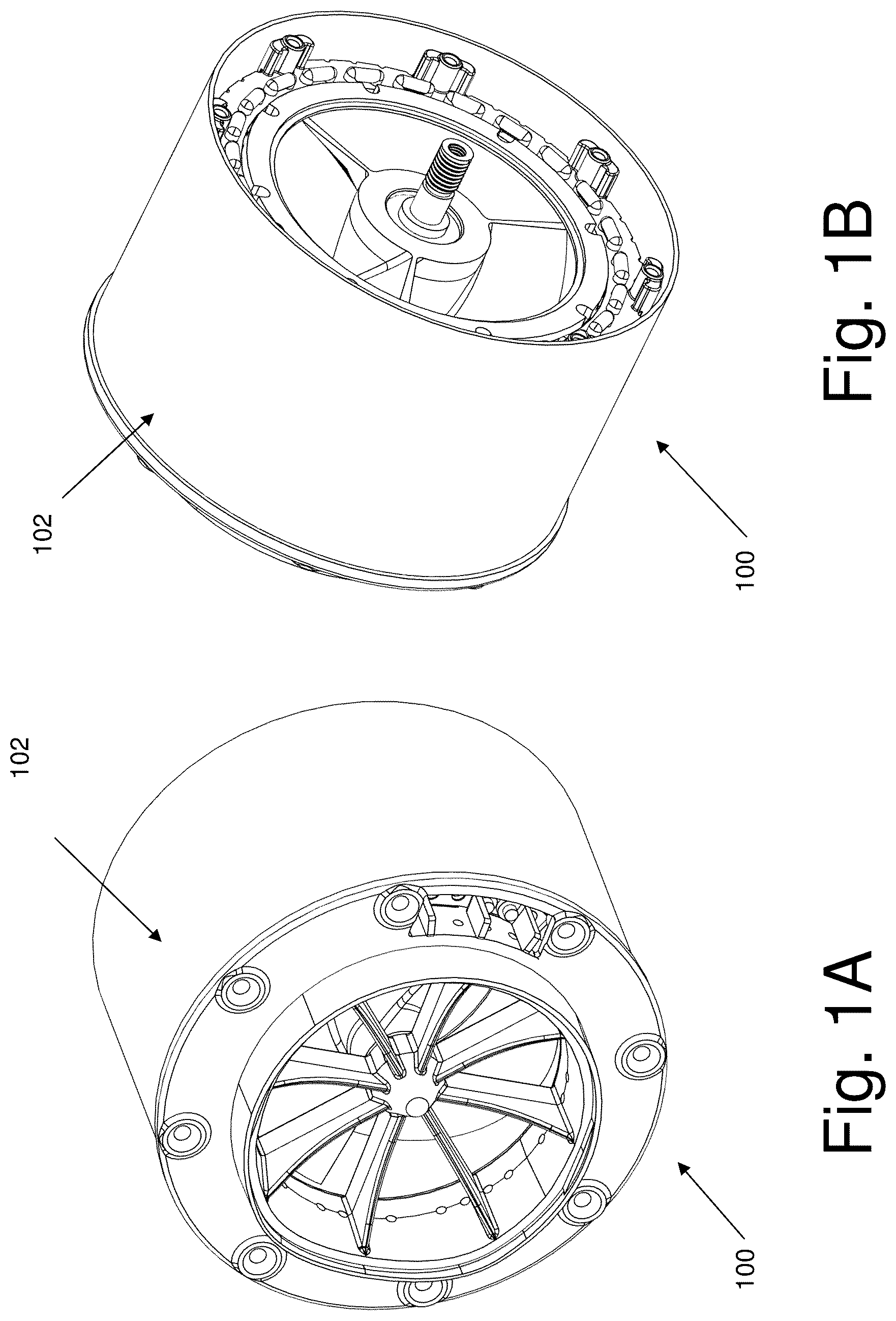 Patent US12316196 — Caseless electric motor with a stationary shaft for marine environments — Figure 1