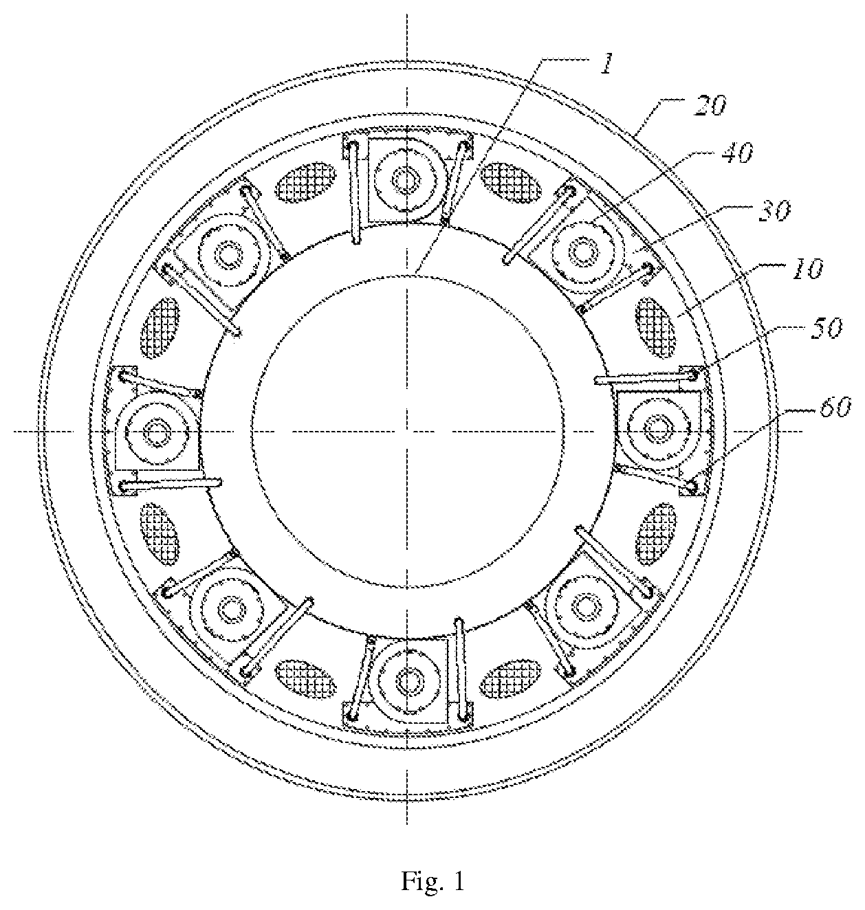 Patent US12316202 — Cooling system, electric motor and wind-power electric generator set — Figure 1