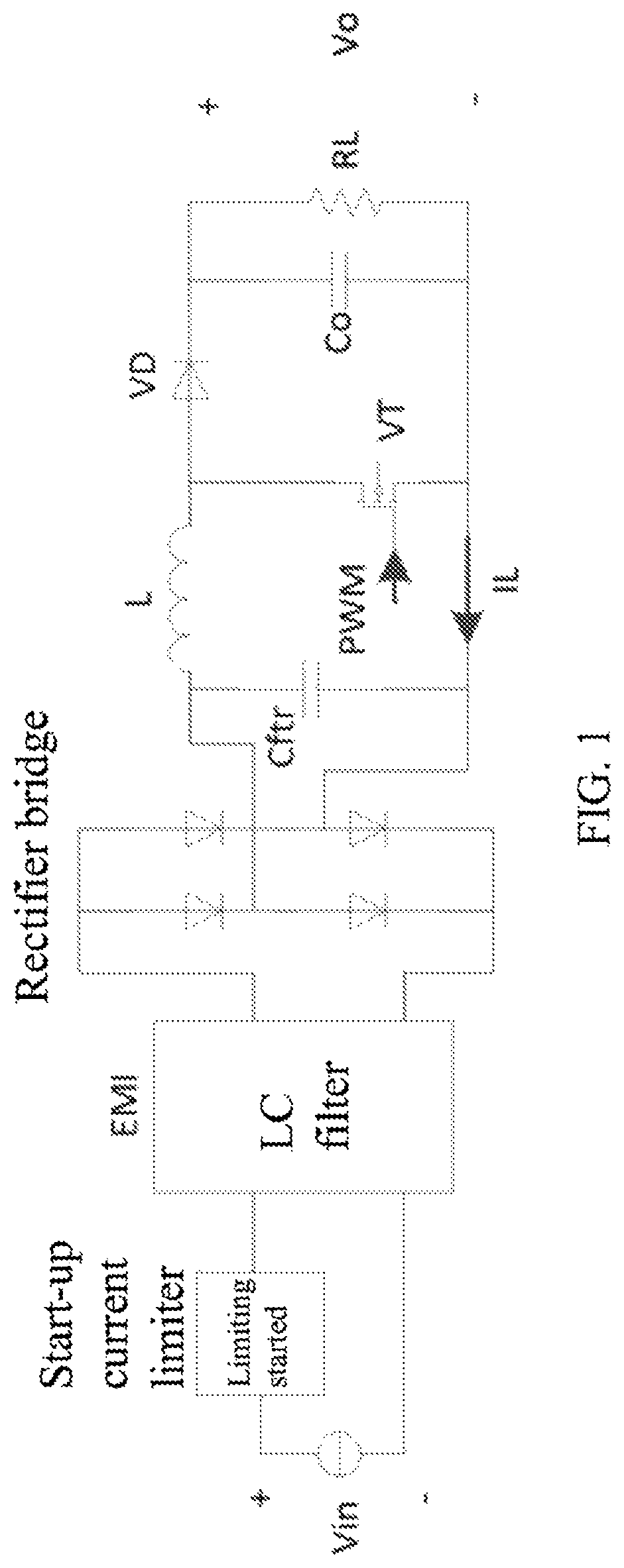 Patent US12316216 Figure 1 – APFC converter control method, APFC converter, and industrial power supply