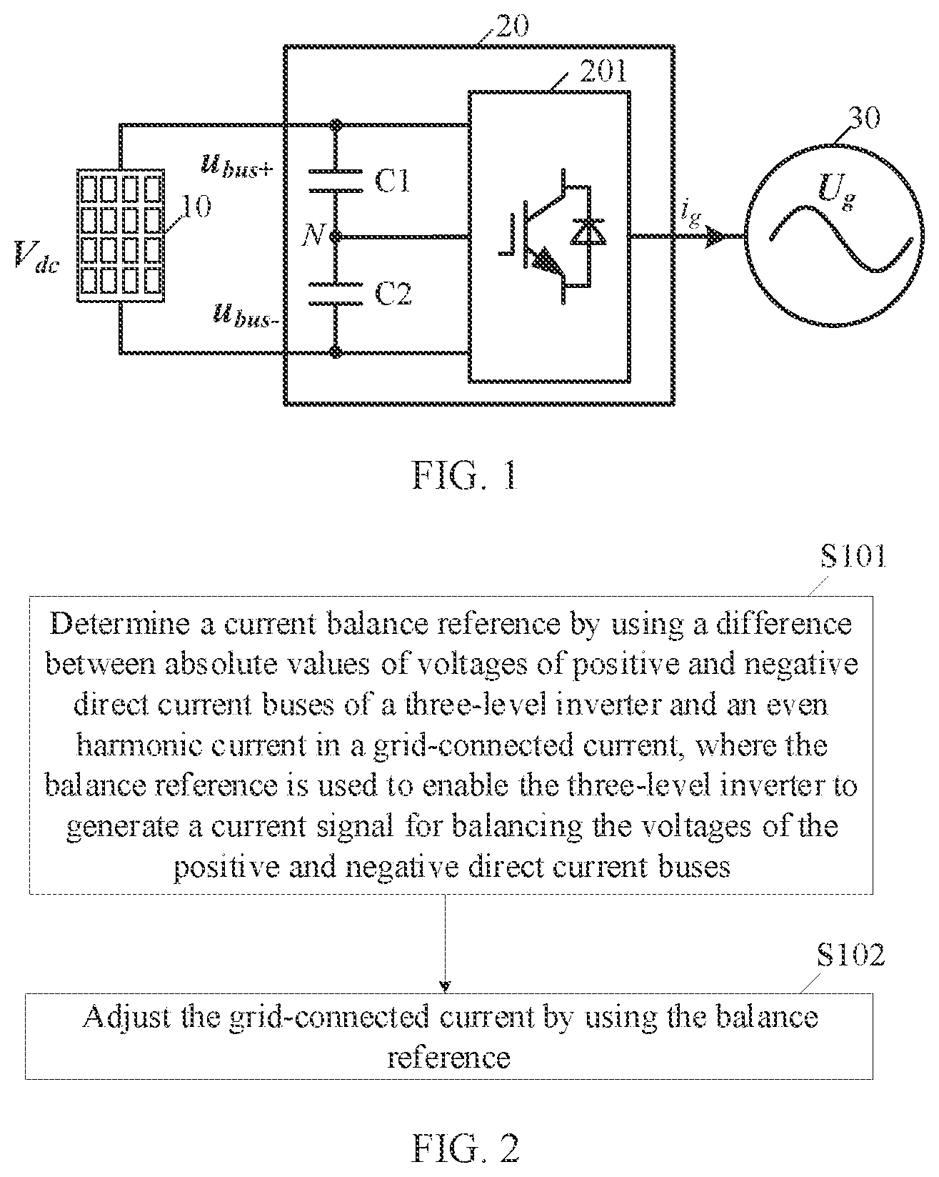 Patent US12316244 — Three-level inverter, control method, and system — Figure 1