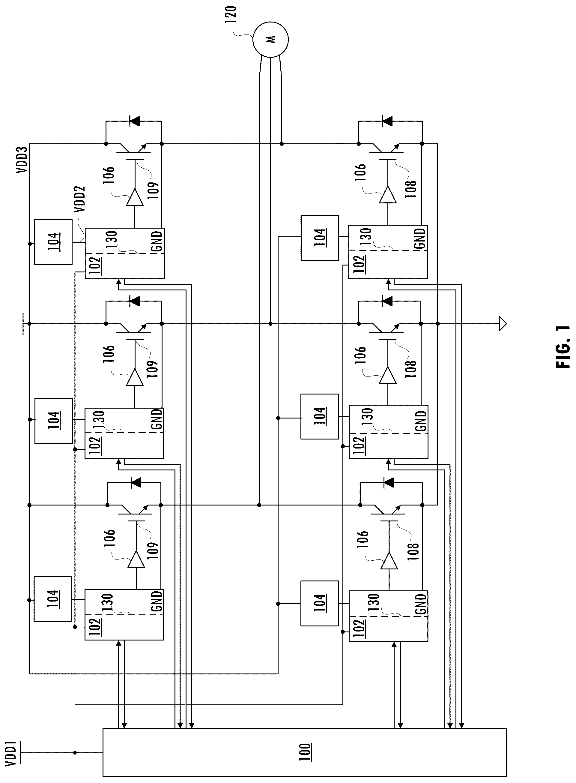 Patent US12316256 Figure 1 – Flexible fault detection