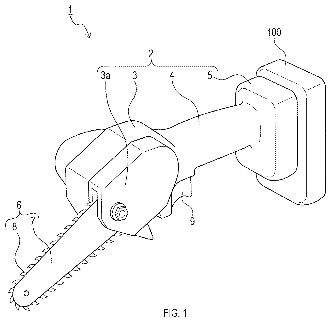 Patent US12316262 — Technique for protecting motor in electric work machine from over temperature — Figure 1