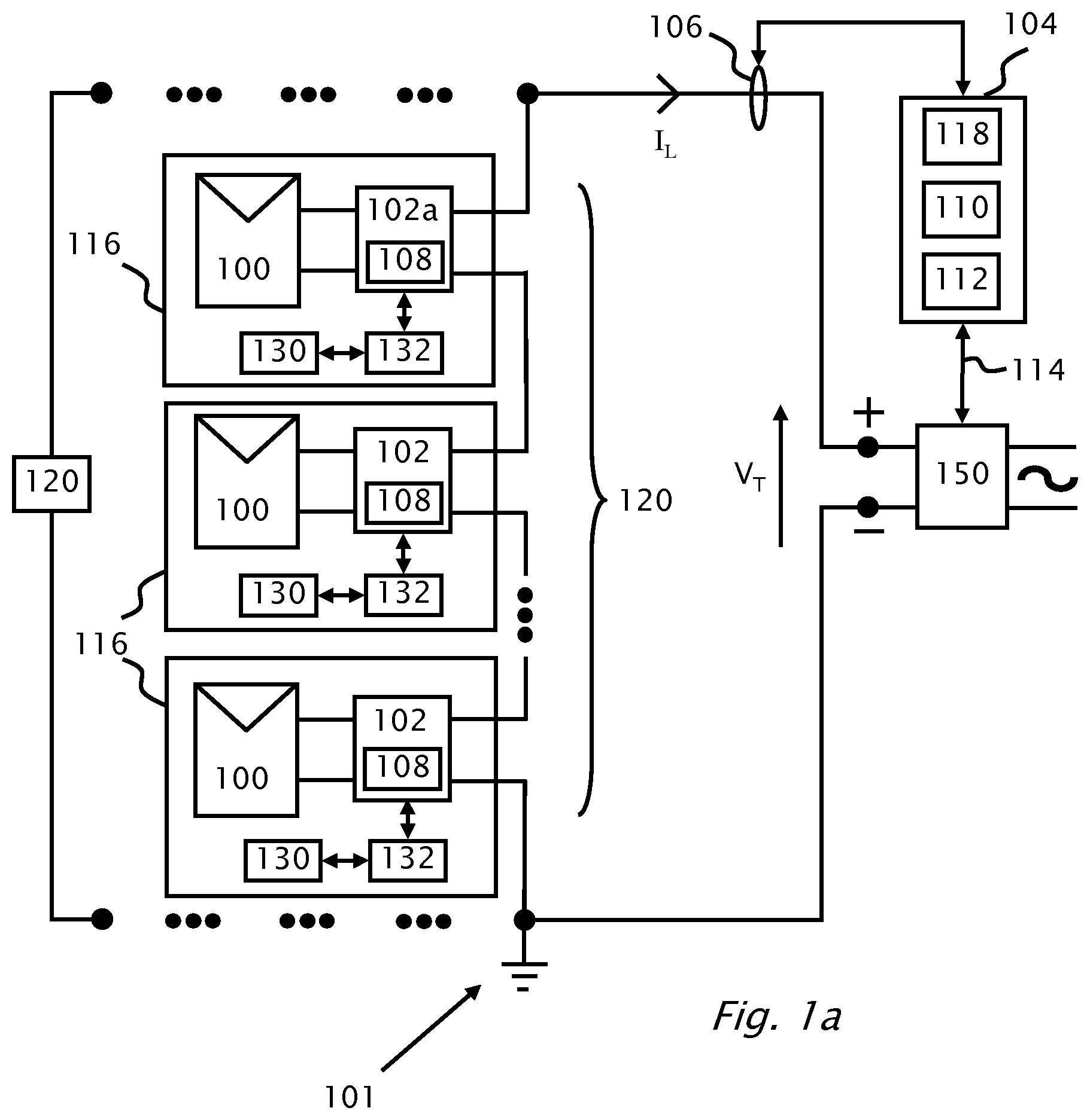 Patent US12316274 — Pairing of components in a direct current distributed power generation system — Figure 1