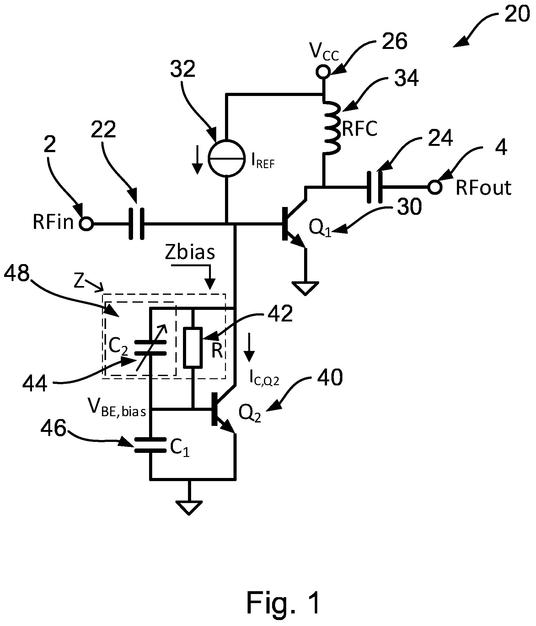Patent US12316283 — Analog amplitude pre-distortion circuit and method — Figure 1