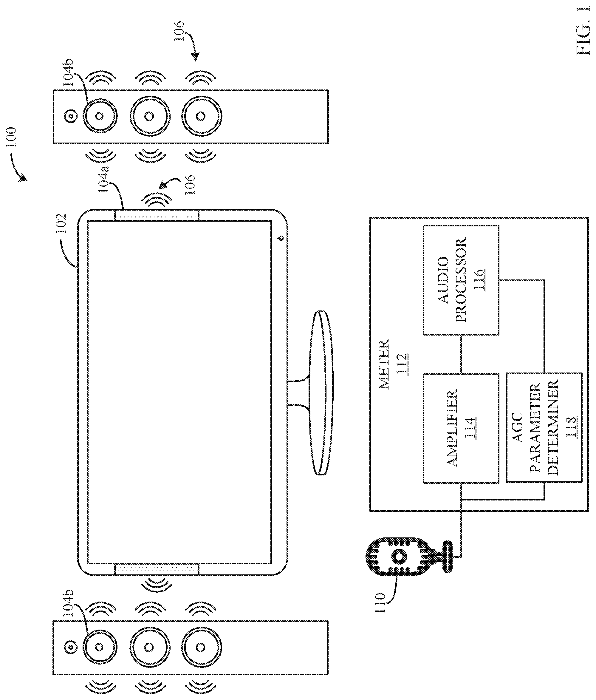 Patent US12316288 — Methods and apparatus to determine automated gain control parameters for an automated gain control protocol — Figure 1