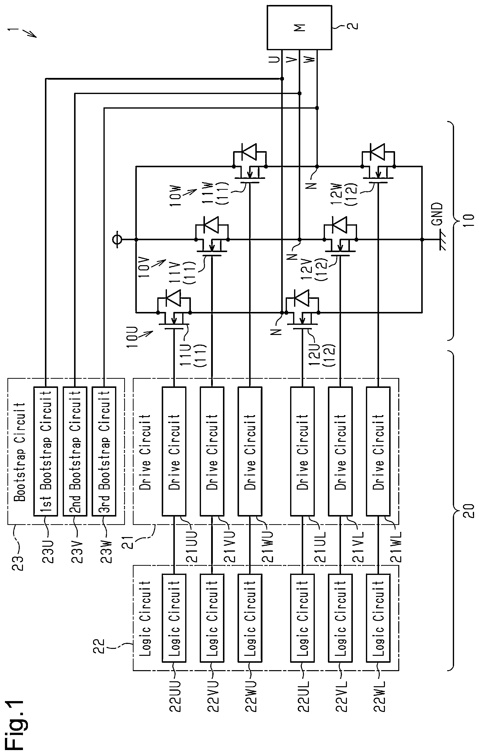 Patent US12316309 — Semiconductor device — Figure 1