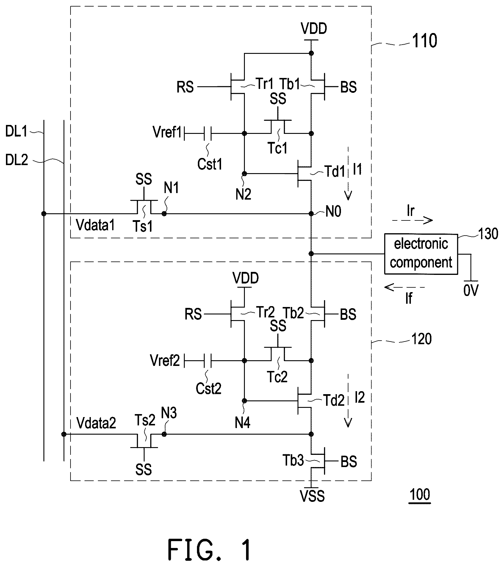 Patent US12316313 — Electronic device — Figure 1