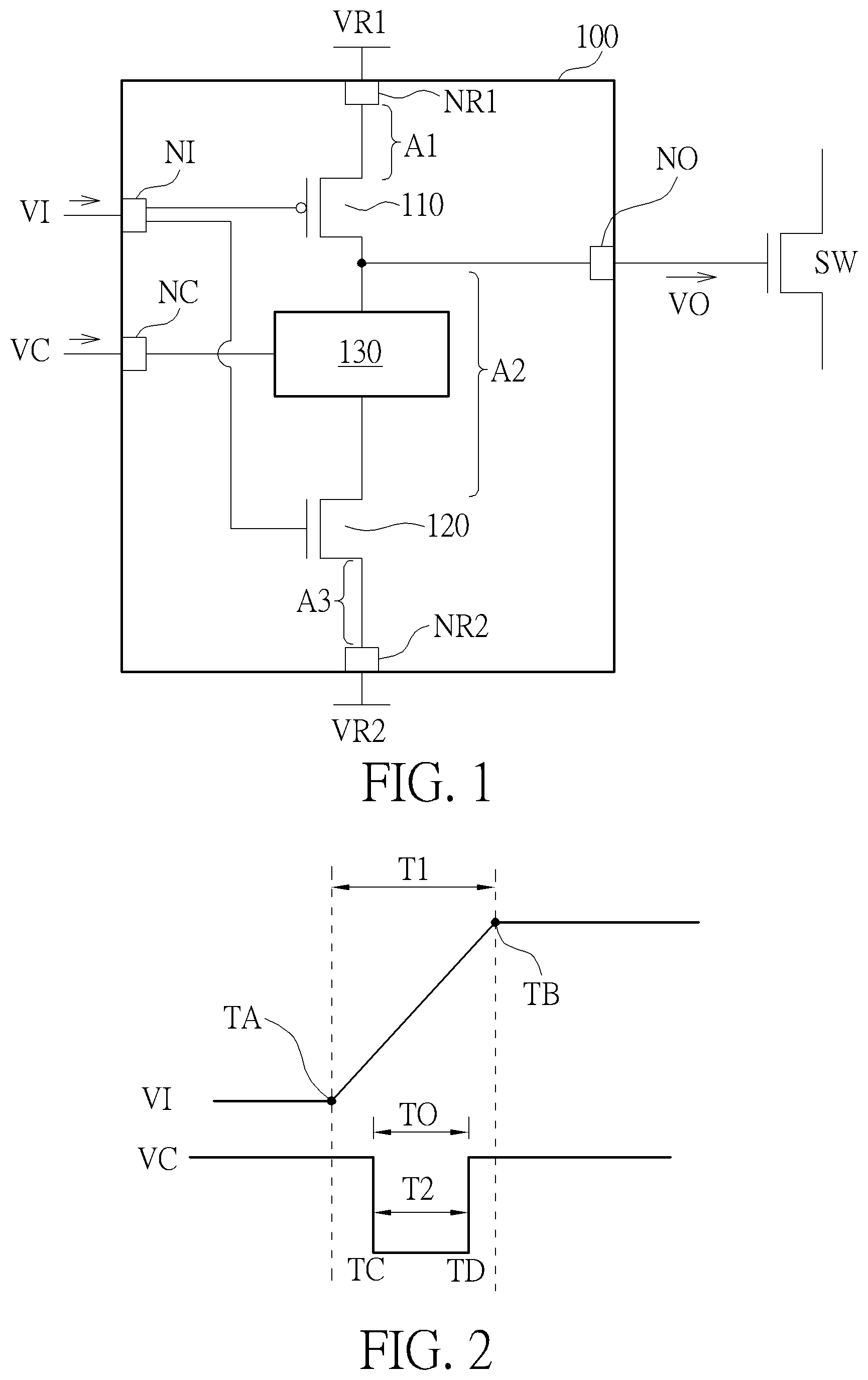 Patent US12316320 — Driving circuit having a switch module to be capable of turning off a conductive path — Figure 1