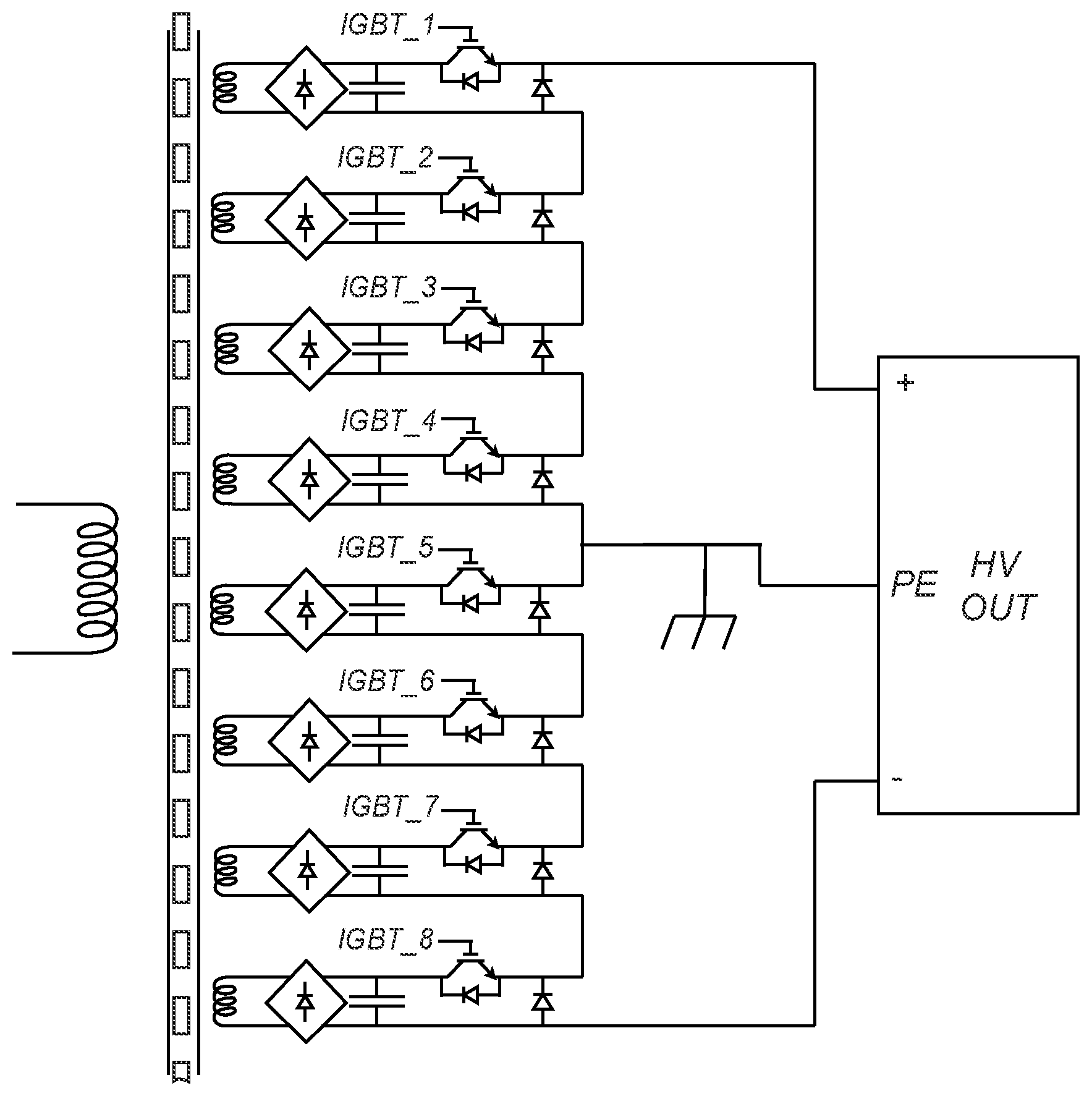 Patent US12316323 — High voltage pulse generator unit — Figure 1
