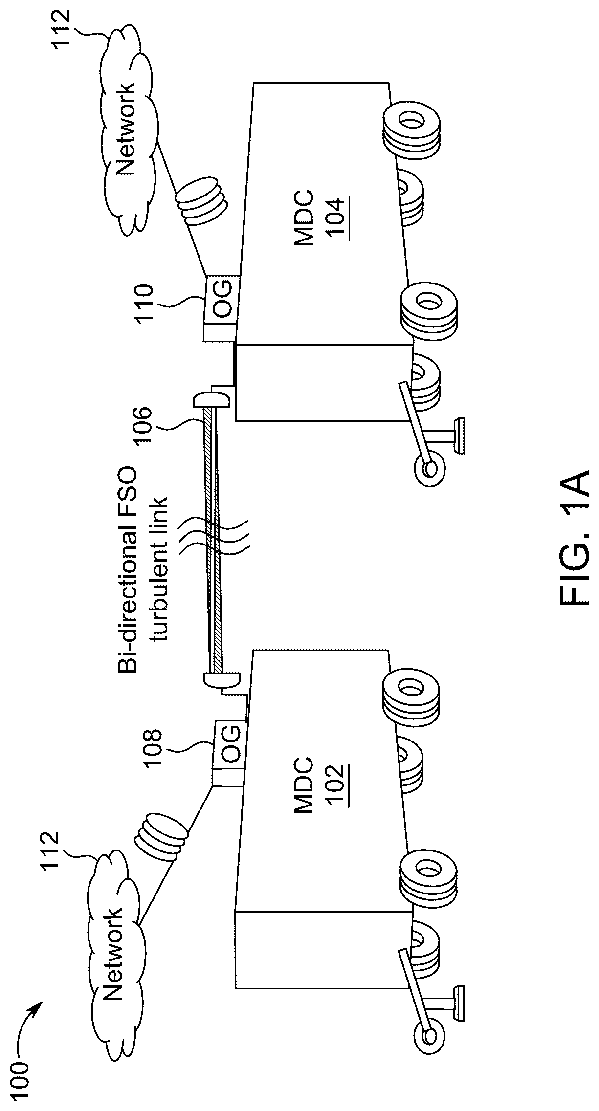 Patent US12316375 — Bi-directional optical communication system — Figure 1