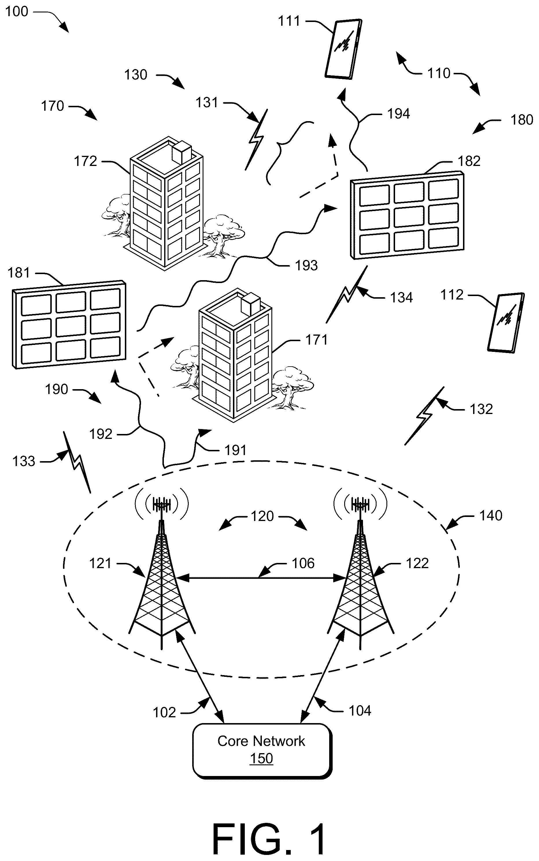 Patent US12316404 — Multi-adaptive phase-changing device communications — Figure 1