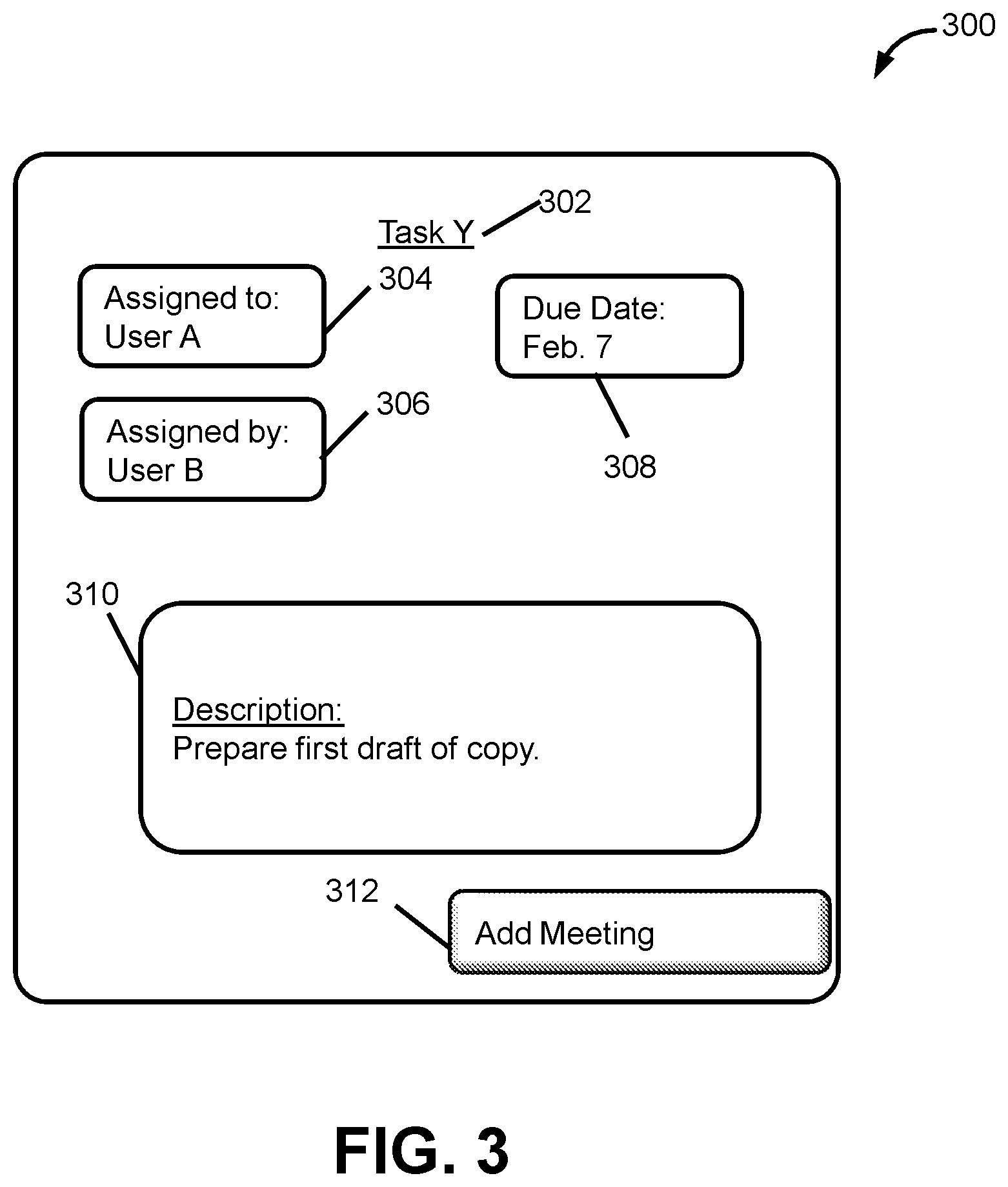 Patent US12316470 Figure 3 – Systems and methods to link meetings with units of work of a collaboration environment