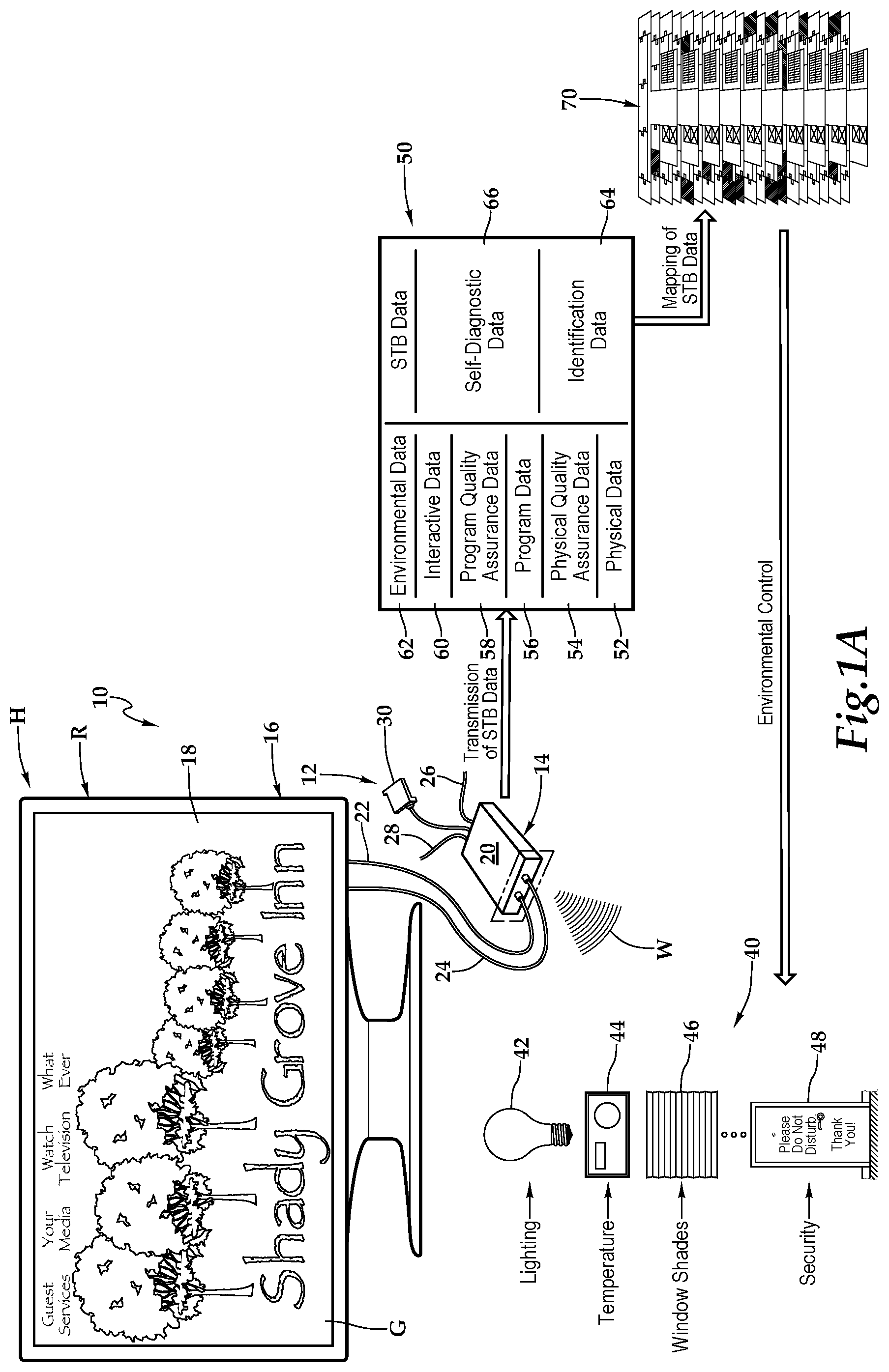 Patent US12316472 — Hospitality property management tool and system and method for use of same — Figure 1