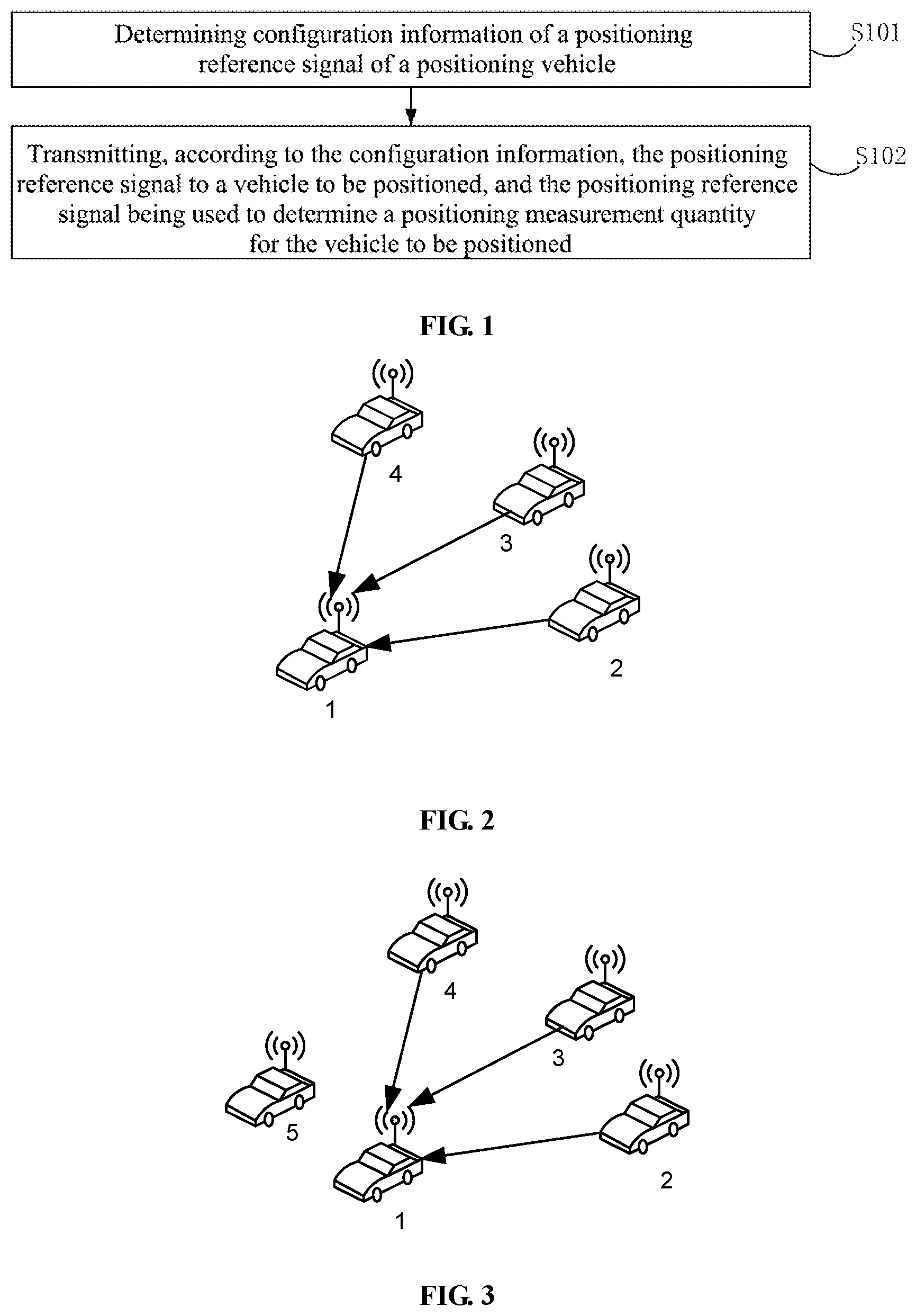Patent US12316566 — Vehicle positioning method and device, positioned vehicle, vehicle to be positioned, and storage medium — Figure 1