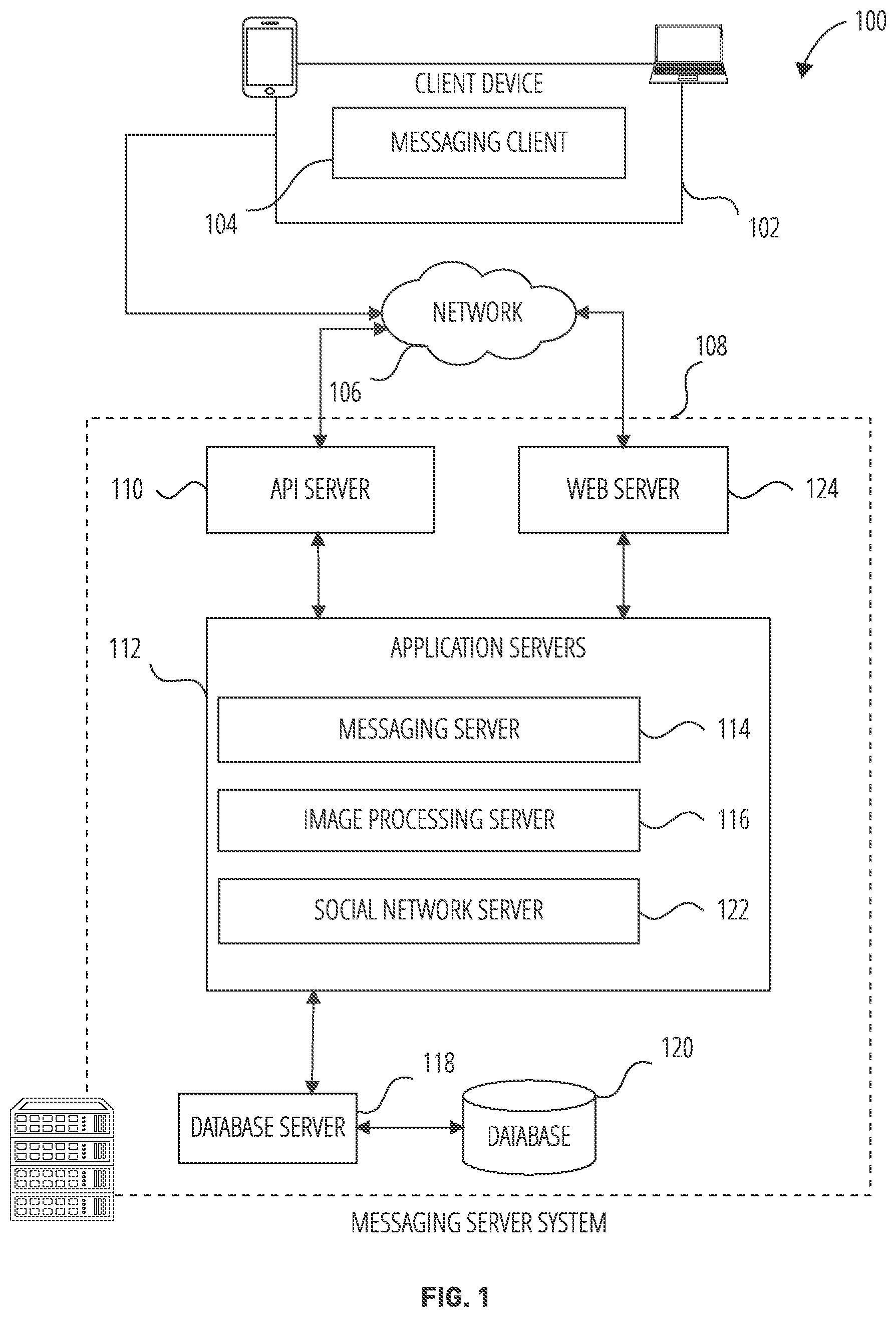 Patent US12316587 — Invitation media overlays for private collections of media content items — Figure 1