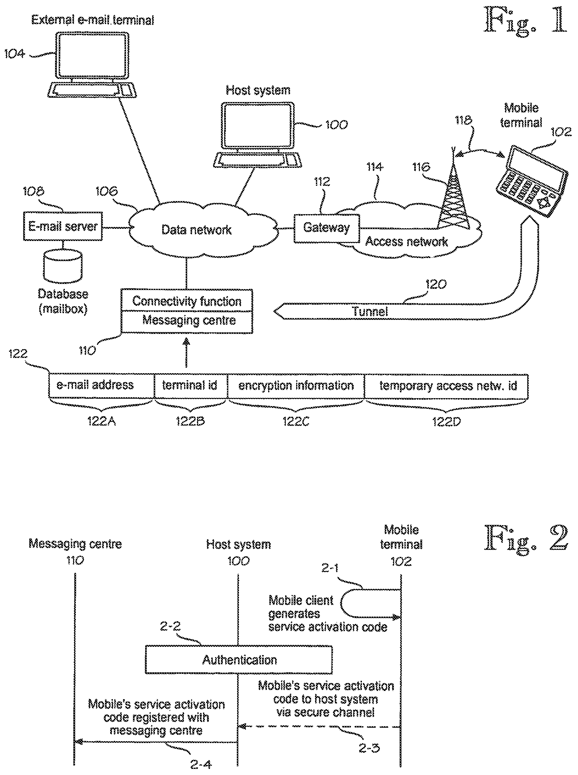 Patent US12316598 — Messaging centre for forwarding e-mail — Figure 1