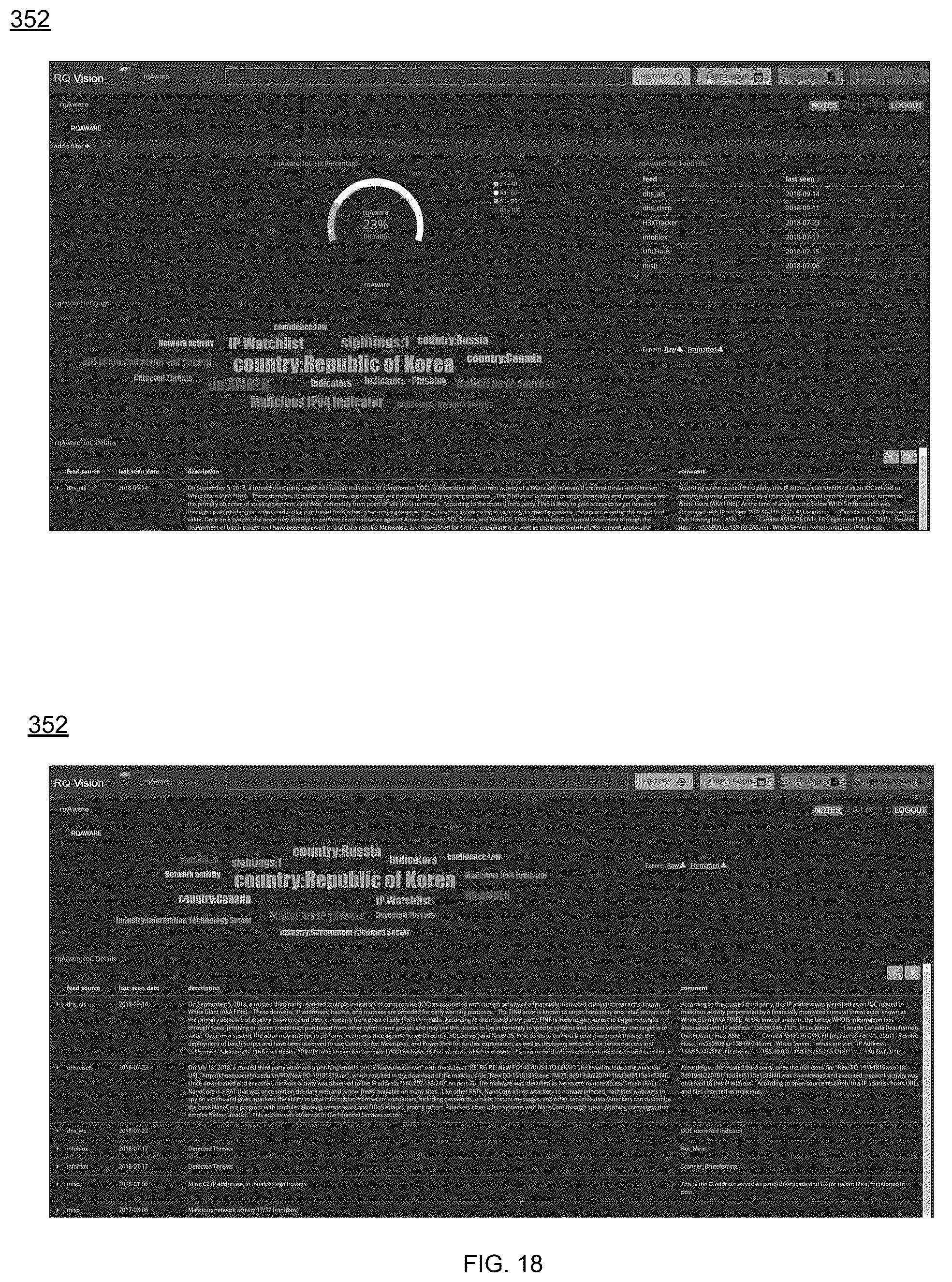 Patent US12316668 Figure 18 – Threat mitigation system and method