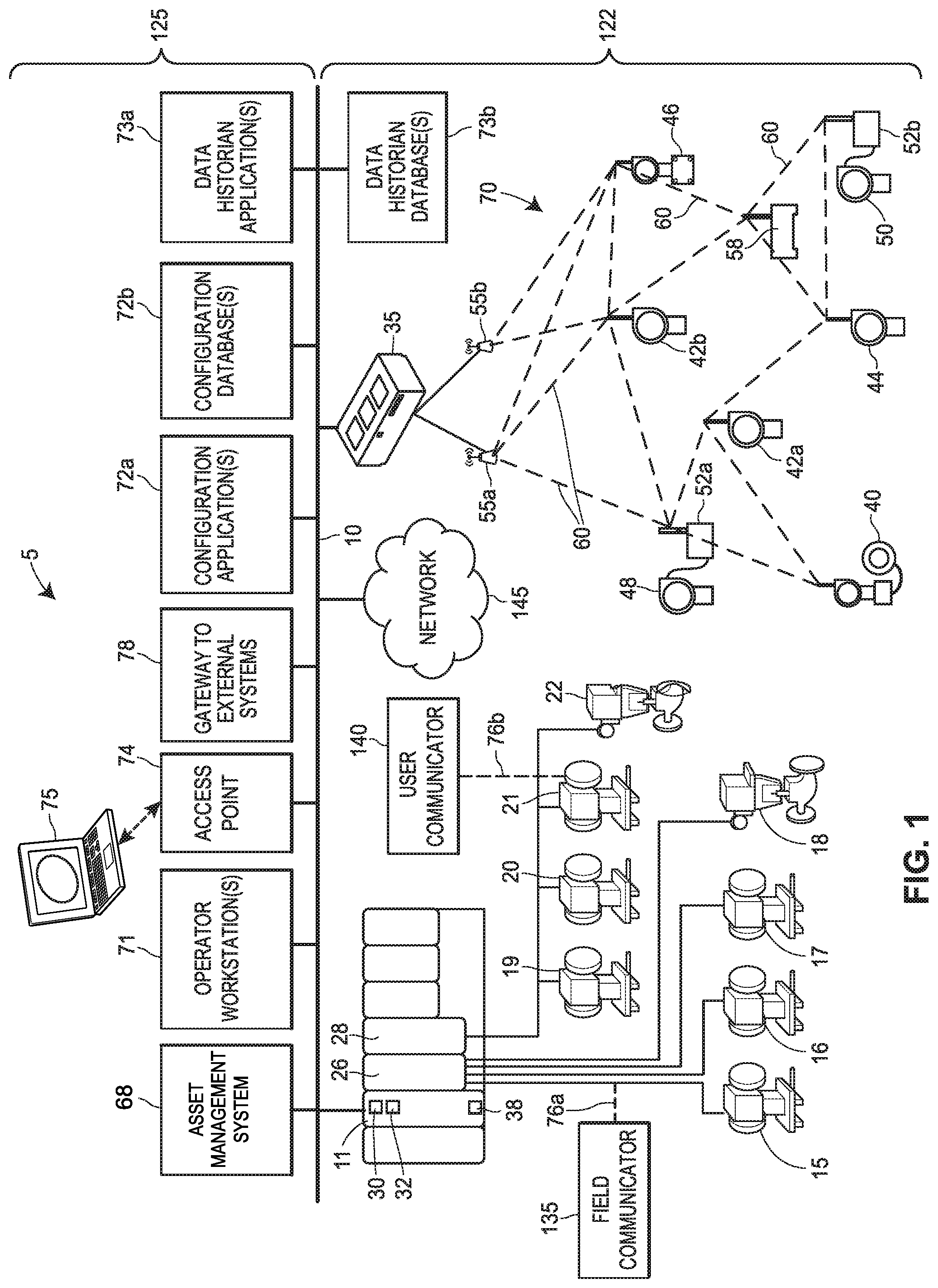 Patent US12316722 — Wireless protocol converter for field devices — Figure 1